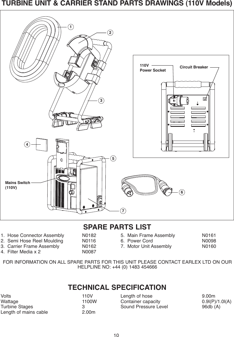 Page 10 of 12 - Earlex Earlex-Earlex-Paint-Sprayer-Hv7000-Users-Manual- L0285 07/04  Earlex-earlex-paint-sprayer-hv7000-users-manual