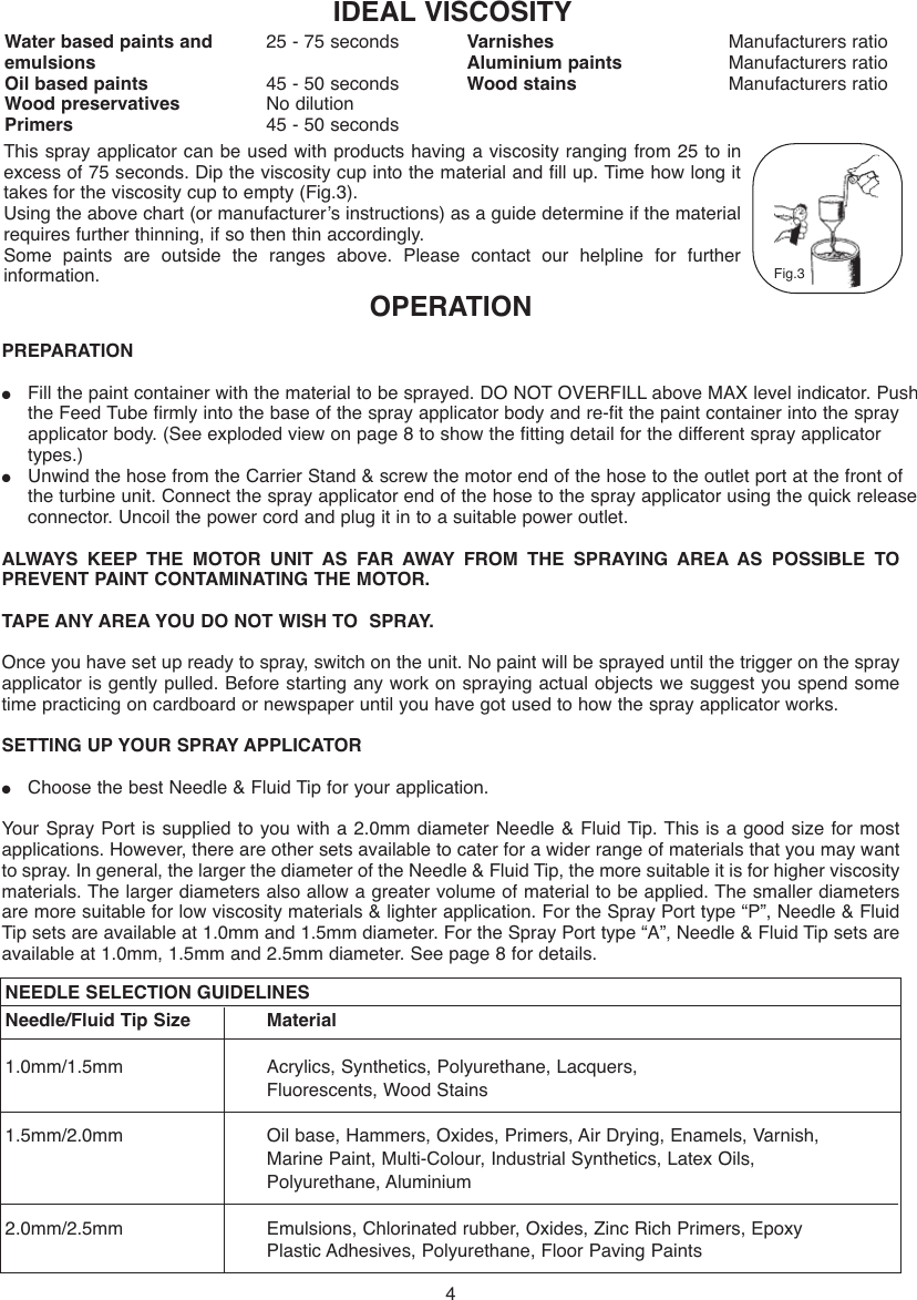 Page 4 of 12 - Earlex Earlex-Earlex-Paint-Sprayer-Hv7000-Users-Manual- L0285 07/04  Earlex-earlex-paint-sprayer-hv7000-users-manual