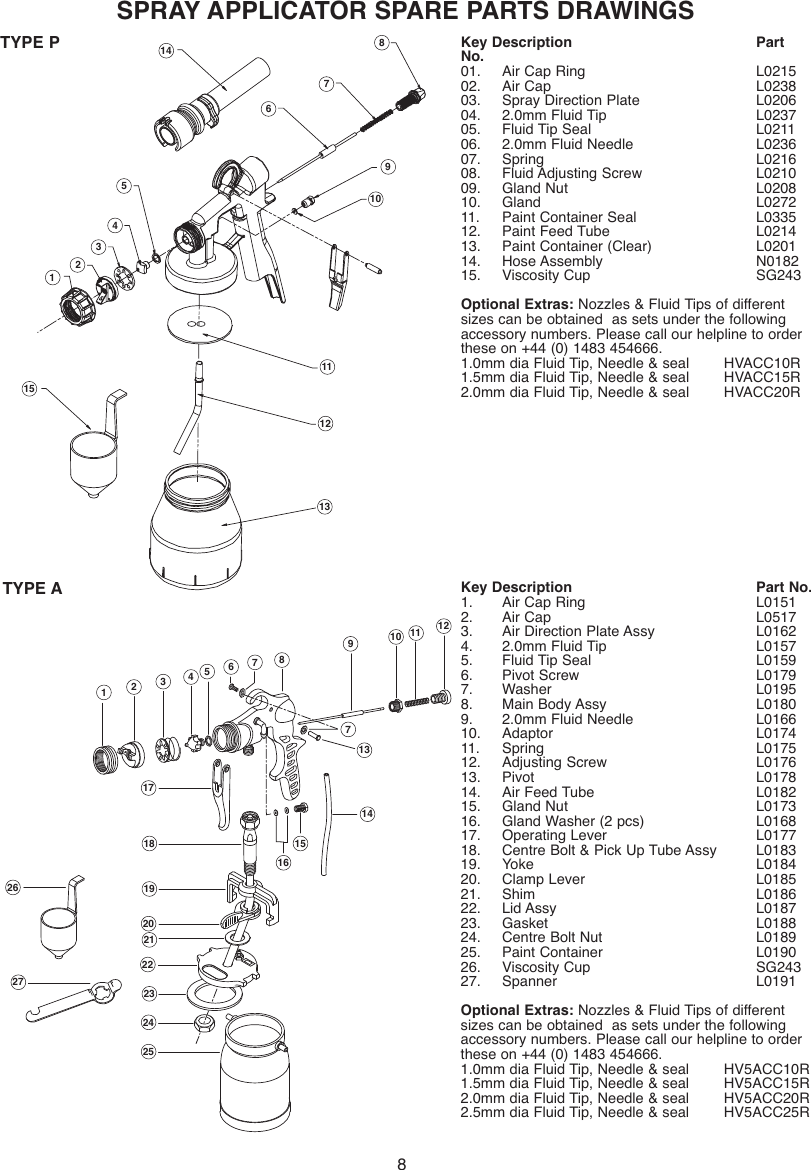 Page 8 of 12 - Earlex Earlex-Earlex-Paint-Sprayer-Hv7000-Users-Manual- L0285 07/04  Earlex-earlex-paint-sprayer-hv7000-users-manual