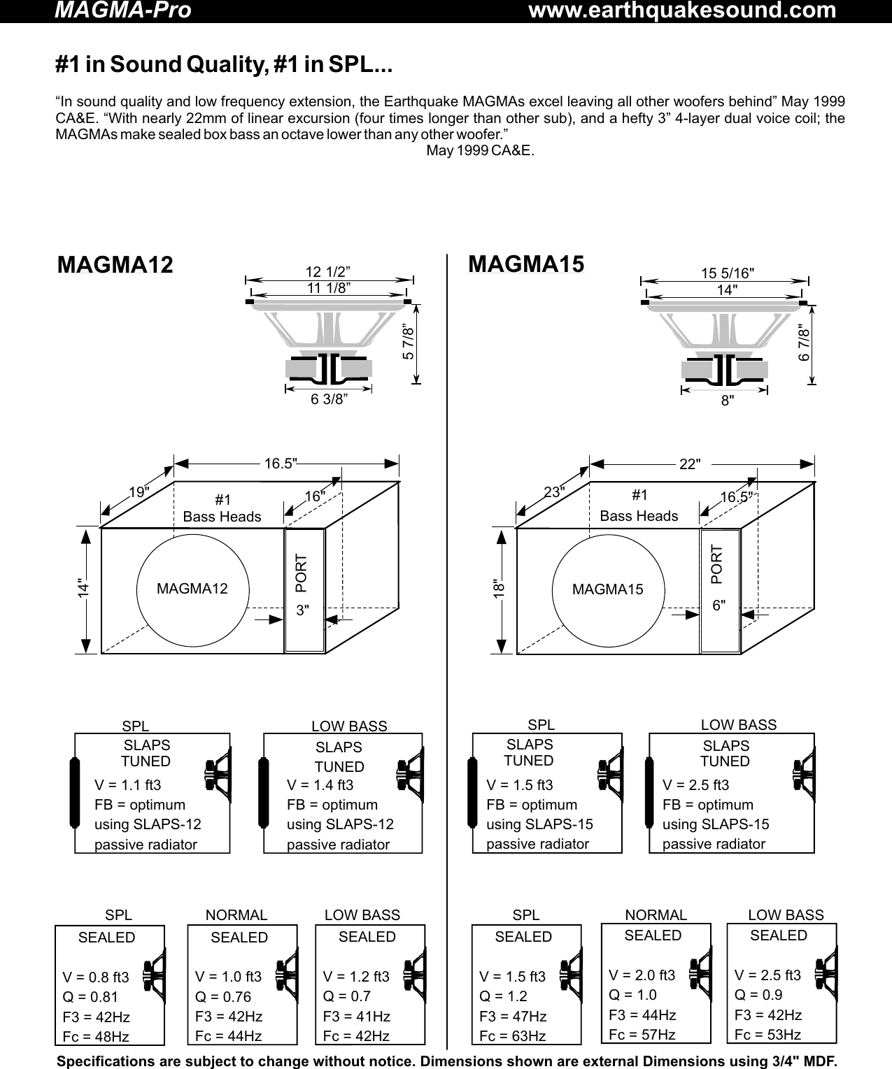 Page 4 of 9 - Earthquake-Sound Earthquake-Sound-Earthquake-Subwoofers-Db-R-Users-Manual- SubManual  Earthquake-sound-earthquake-subwoofers-db-r-users-manual