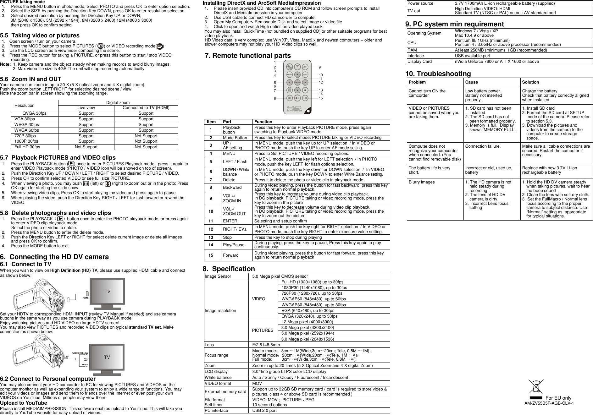 Page 2 of 2 - Easypix Easypix-Dvx-5050-Full-Hd-Users-Manual- DVX 5050 Full HD BDA Englisch  Easypix-dvx-5050-full-hd-users-manual