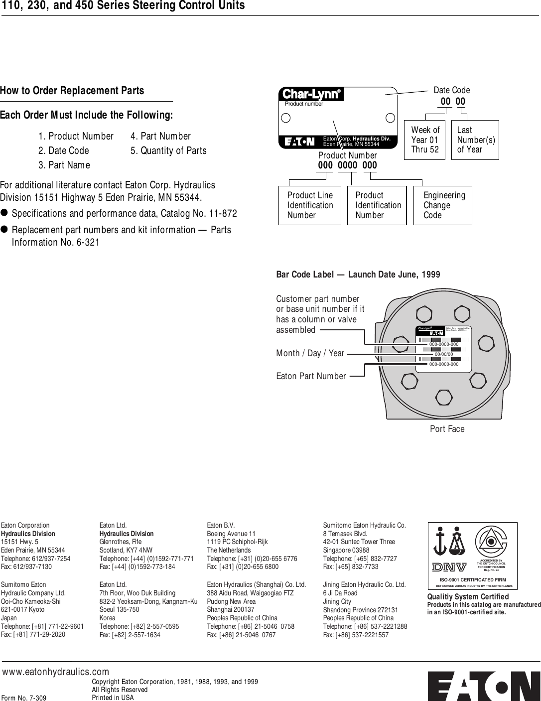 Page 12 of 12 - Eaton-Electrical Eaton-Electrical-Char-Lynn-110-Users-Manual- 07-309.pm6  Eaton-electrical-char-lynn-110-users-manual