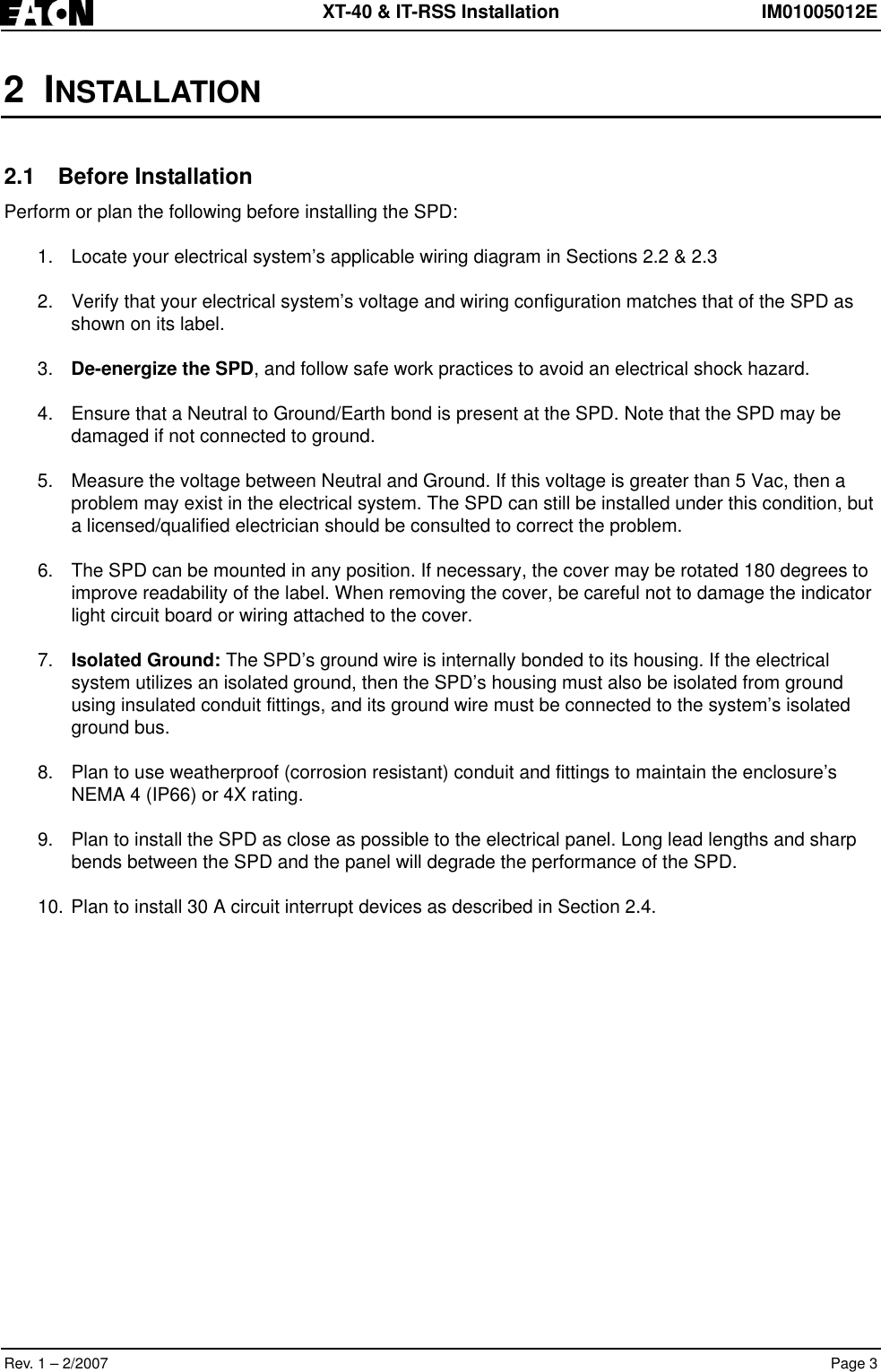 Page 5 of 12 - Eaton-Electrical Eaton-Electrical-Im01005012E-Users-Manual IM01005012E