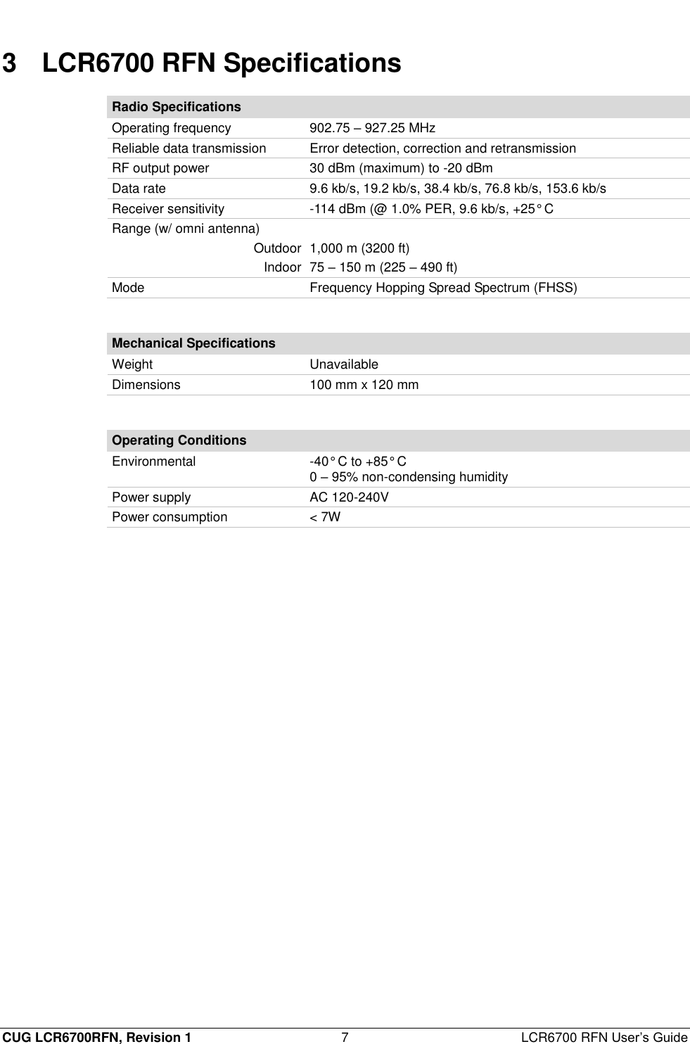 Page 7 of Eaton s Cooper Power Systems LCR6700RFN LCR6700 RFN User Manual EkaNet Mobile Collection Software