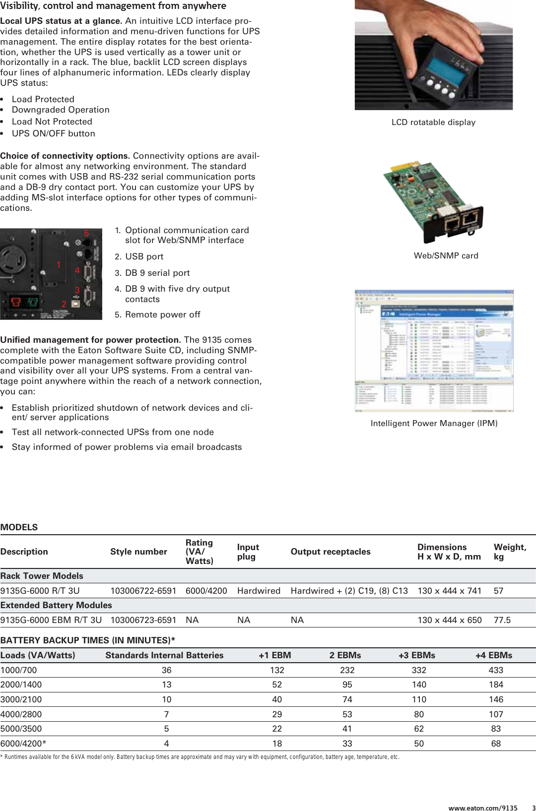 Eaton 9135 Users Manual