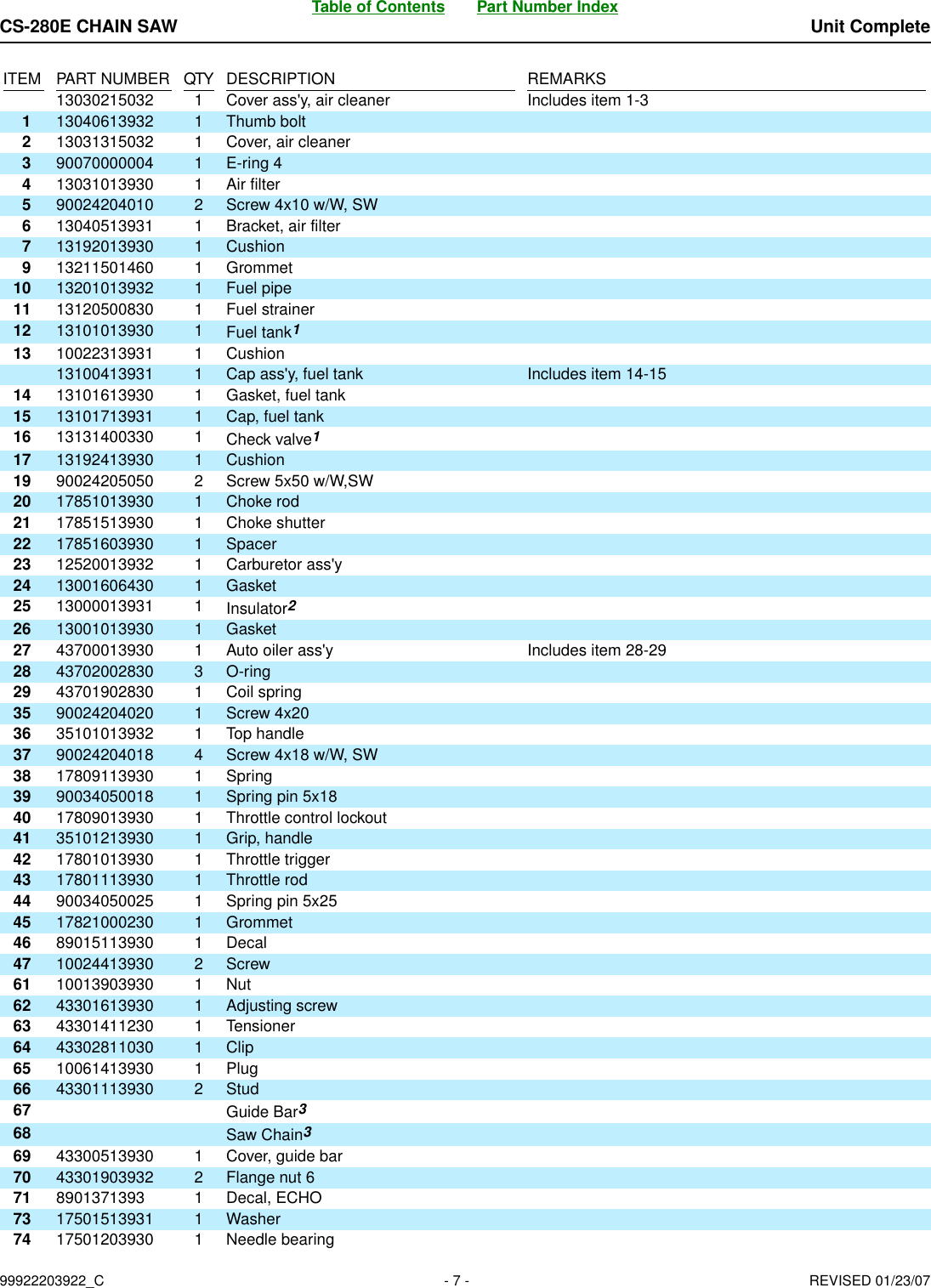 Page 7 of 12 - Echo Echo-Cs-280E-Users-Manual-  Echo-cs-280e-users-manual