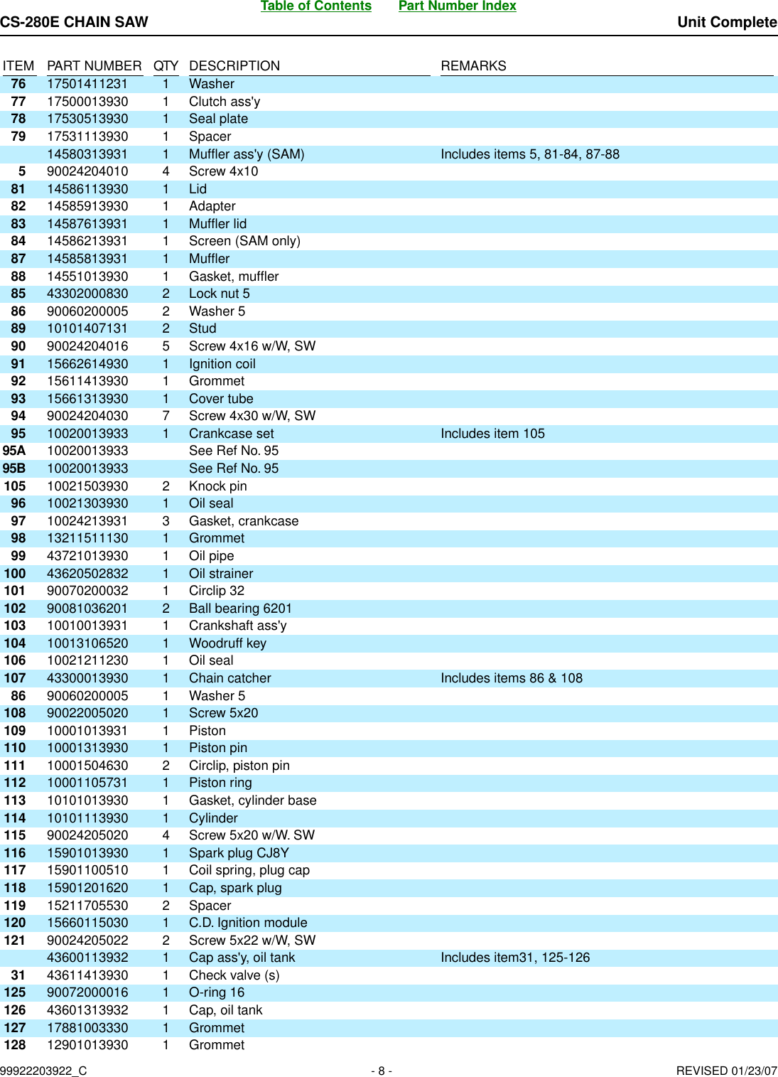 Page 8 of 12 - Echo Echo-Cs-280E-Users-Manual-  Echo-cs-280e-users-manual