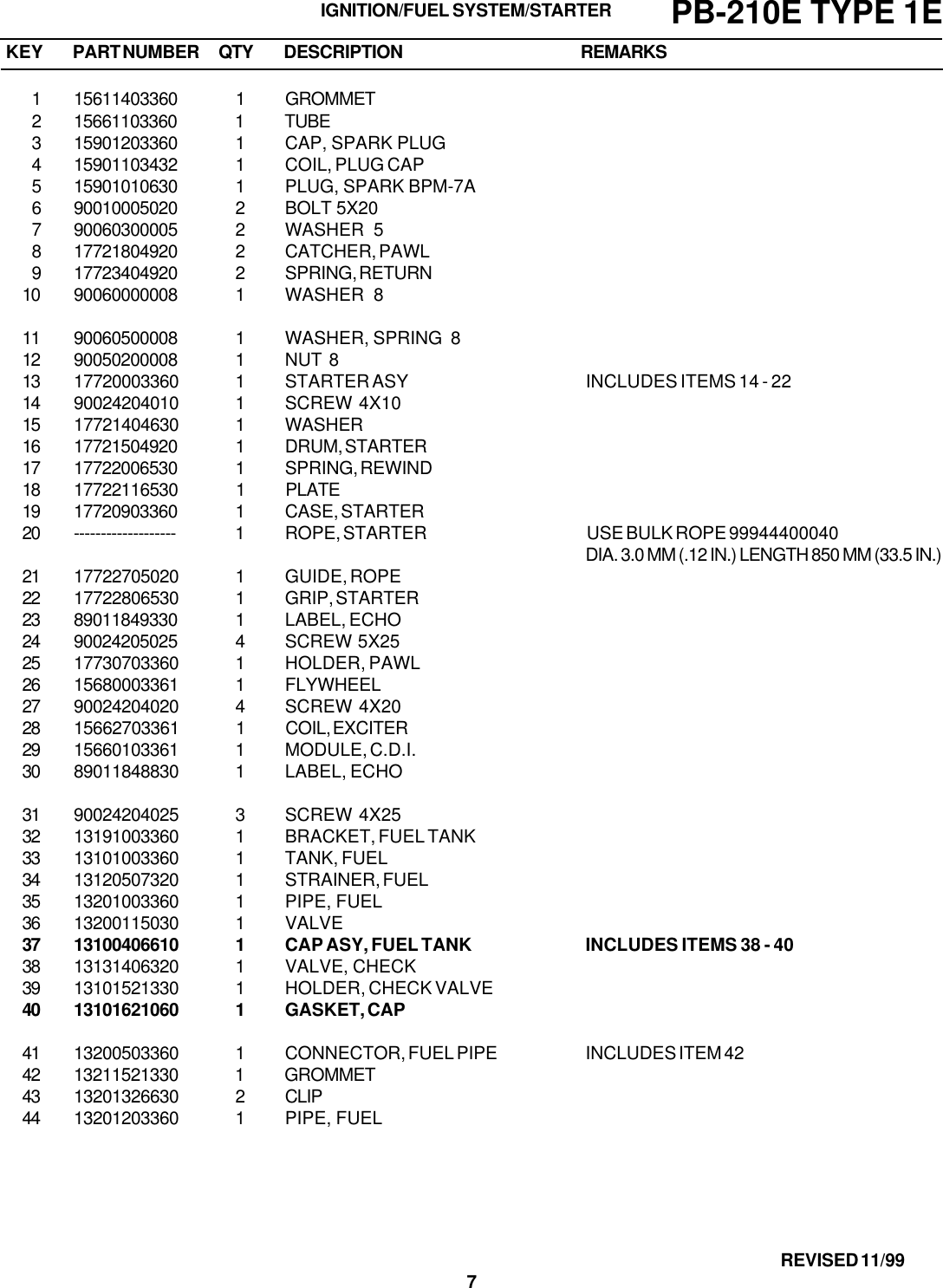 Page 7 of 11 - Echo Echo-Pb-210E-Users-Manual- Pb210e1e  Echo-pb-210e-users-manual