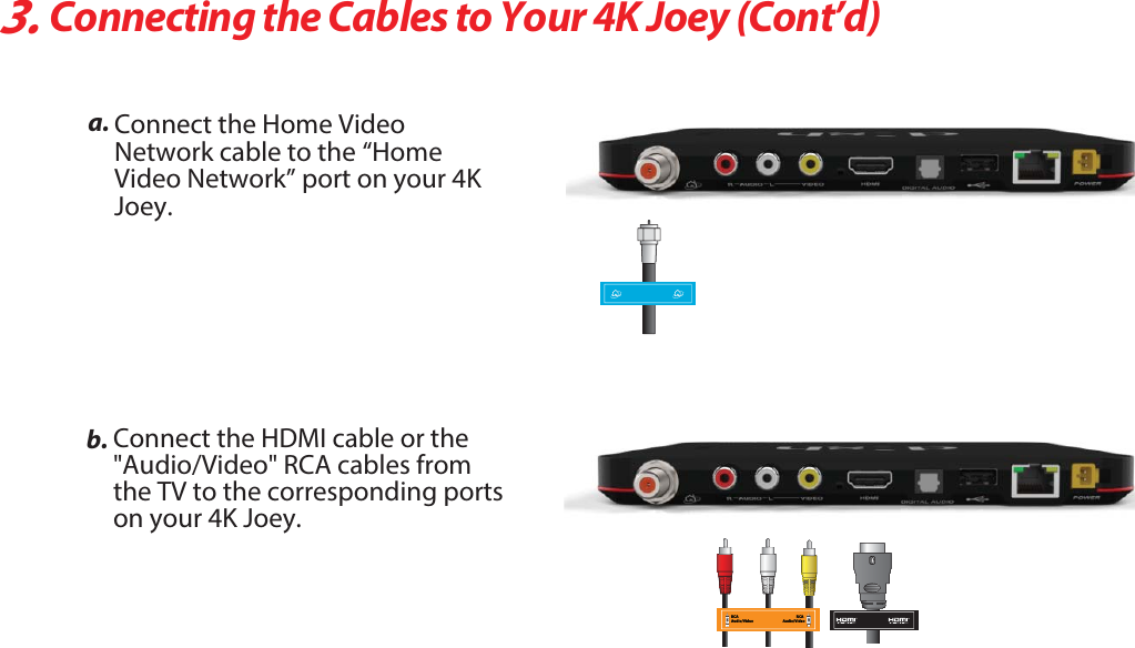 3.Connecting the Cables to Your ,+PFZ$ont’d)BC$POOFDUUIF)%.*DBCMFPSUIF&quot;VEJP7JEFP3$&quot;DBCMFTGSPNUIF57UPUIFDPSSFTQPOEJOHQPSUTPOZPVS,+PFZRCA&quot;VEJP7JEFPRCA&quot;VEJP7JEFPConnect the )PNF7JEFP/FUXPSL cable to thei)PNF7JEFP/FUXPSLwQPSUPOZPVS,+PFZ