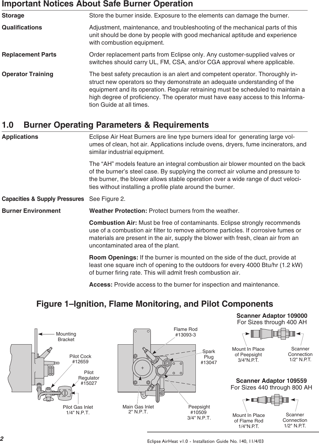 Page 2 of 8 - Eclipse-Combustion Eclipse-Combustion-Ah-Users-Manual- 140IG71003.pmd  Eclipse-combustion-ah-users-manual
