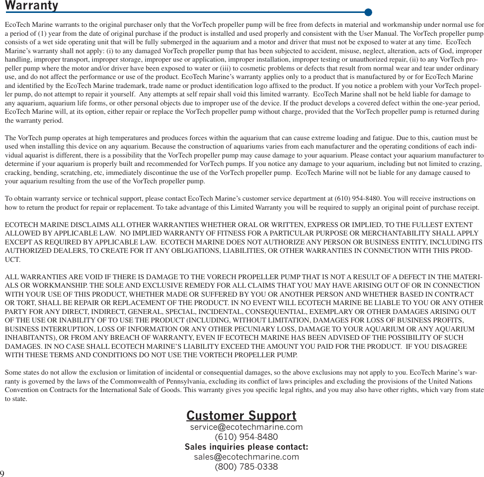 EcoTech Marine 271829 10169 User Manual x