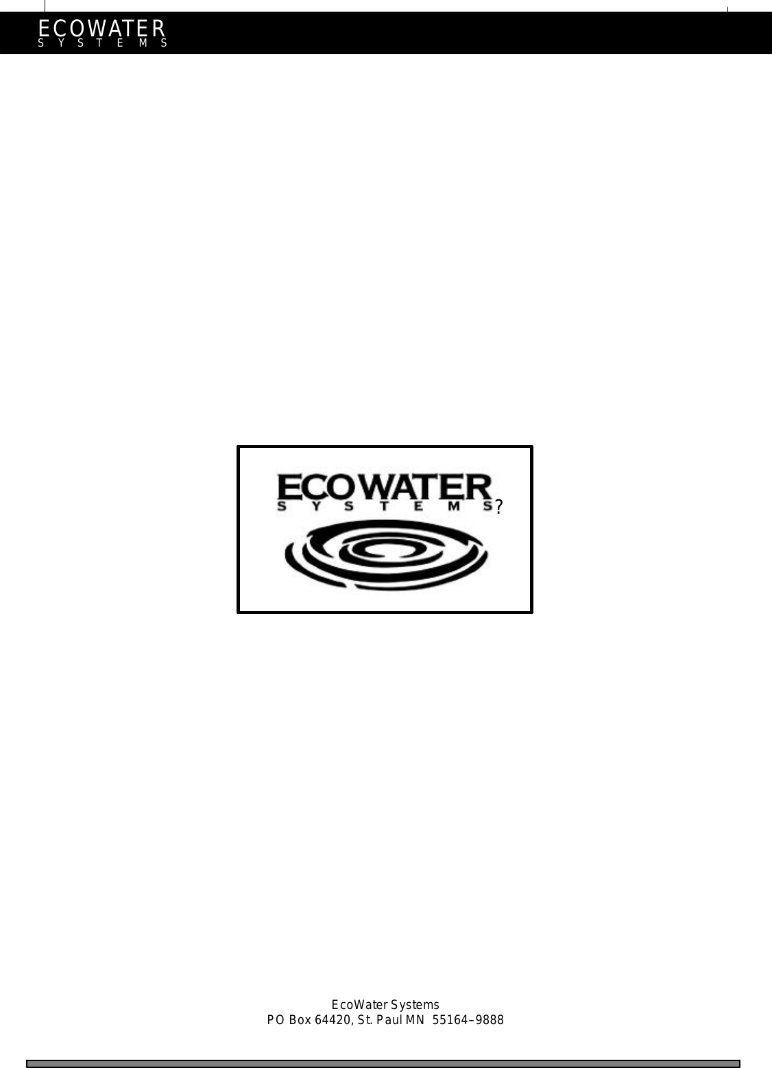 Page 40 of EcoWater Systems 7213206 Water Conditioner User Manual frtpg