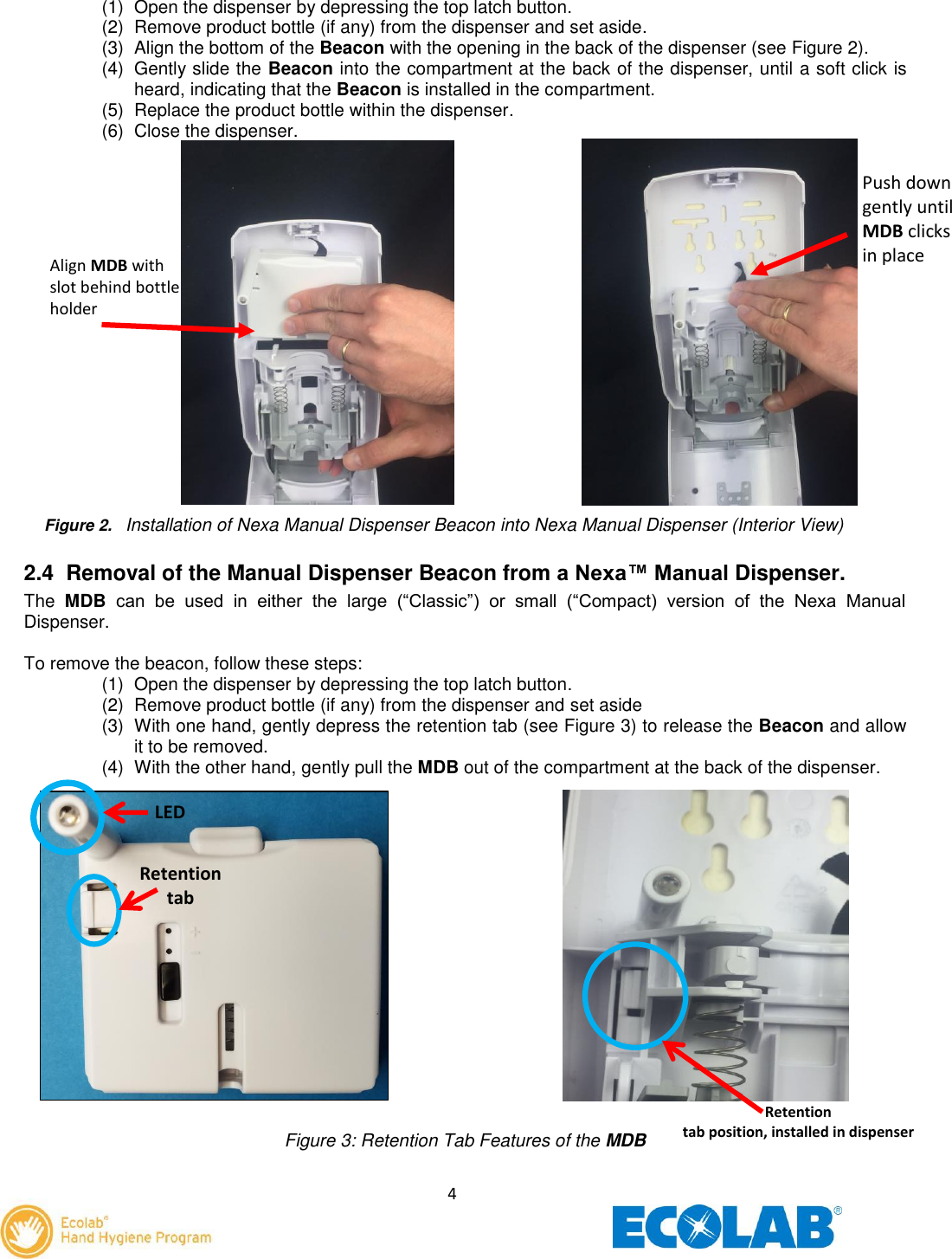 Page 5 of Ecolab 92053071 Hand Hygiene Compliance Monitoring Beacon User Manual Manual