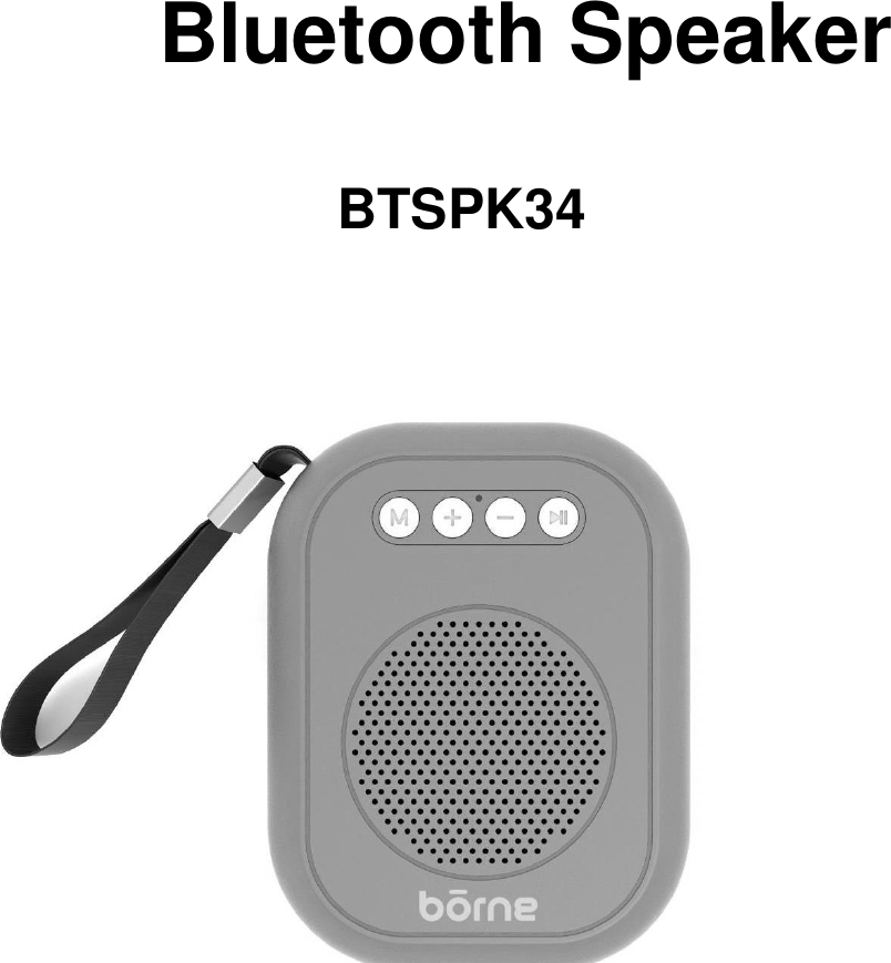 Page 1 of Edco Electronics BTSPK34 Bluetooth Speaker User Manual user manual
