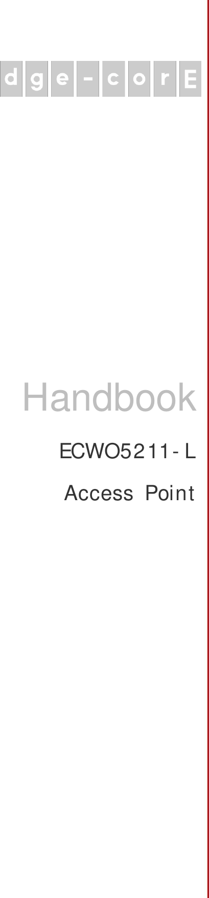 ECWO5211- L Access  Point Handbook 