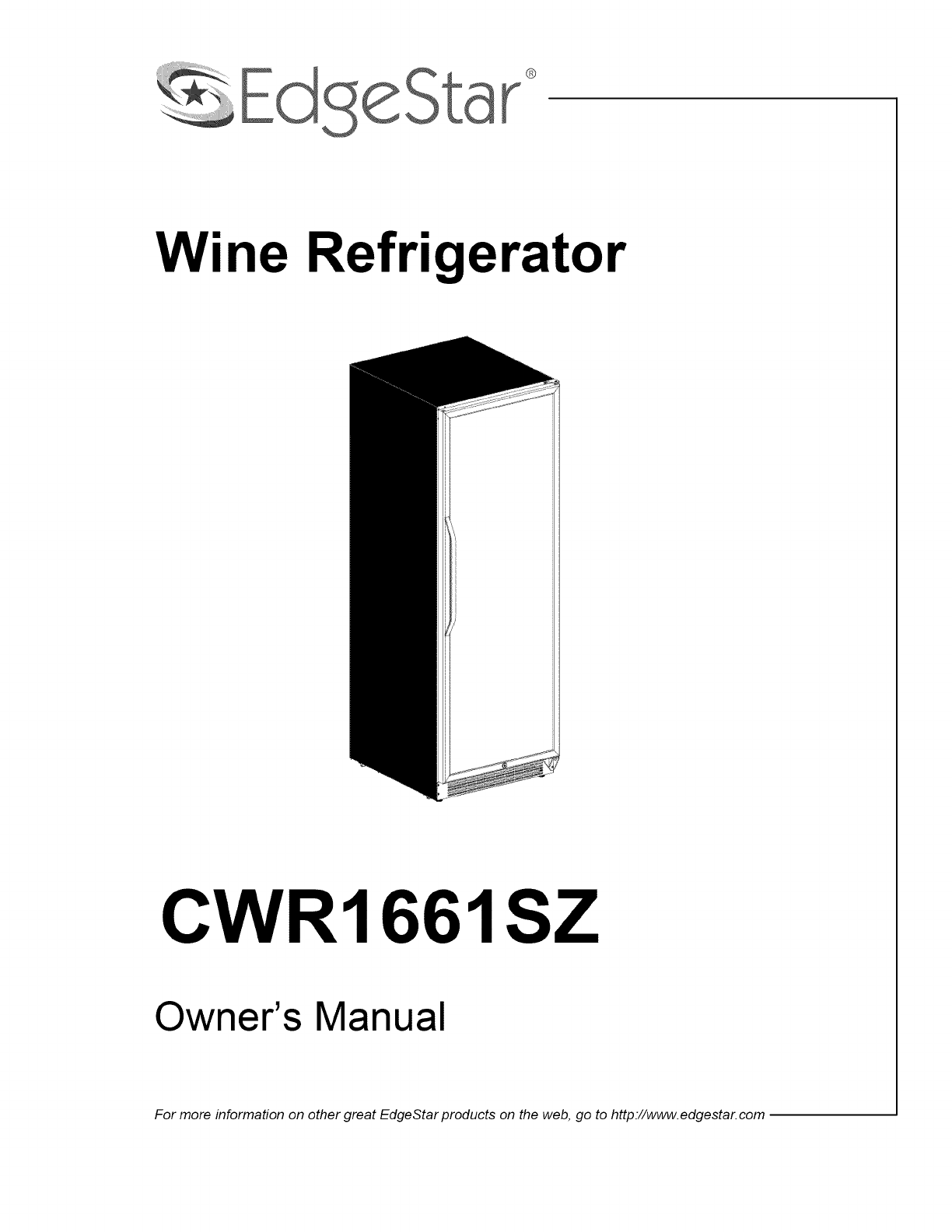 edgestar wine cooler manual
