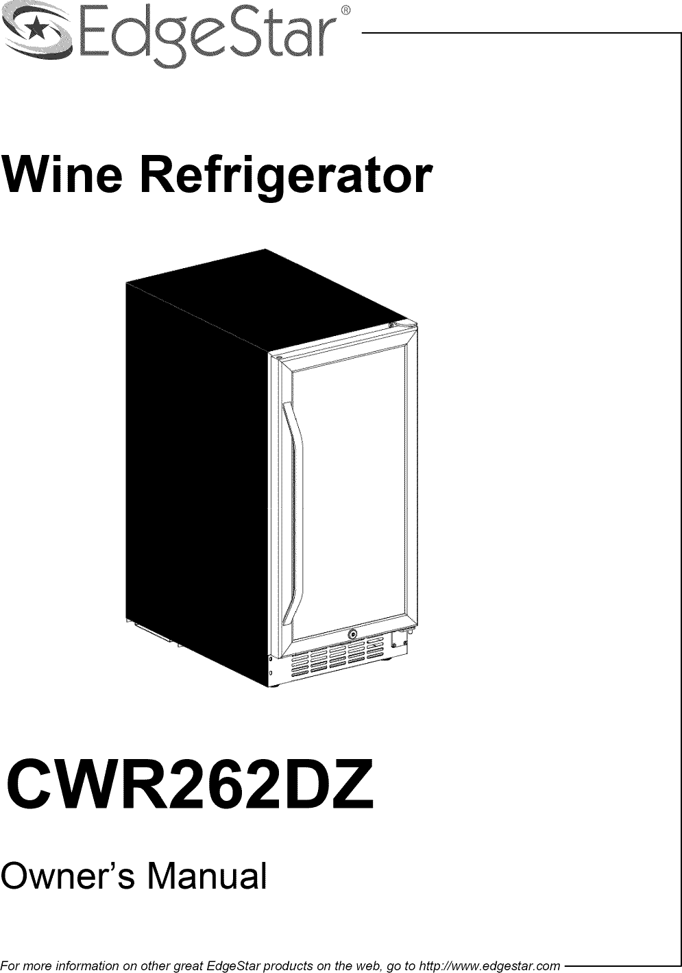 edgestar wine cooler manual