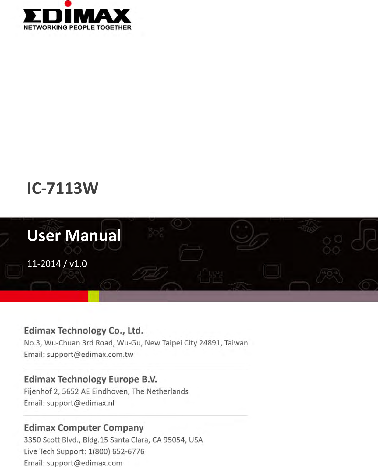                IC-7113W    User Manual  11-2014 / v1.0                  