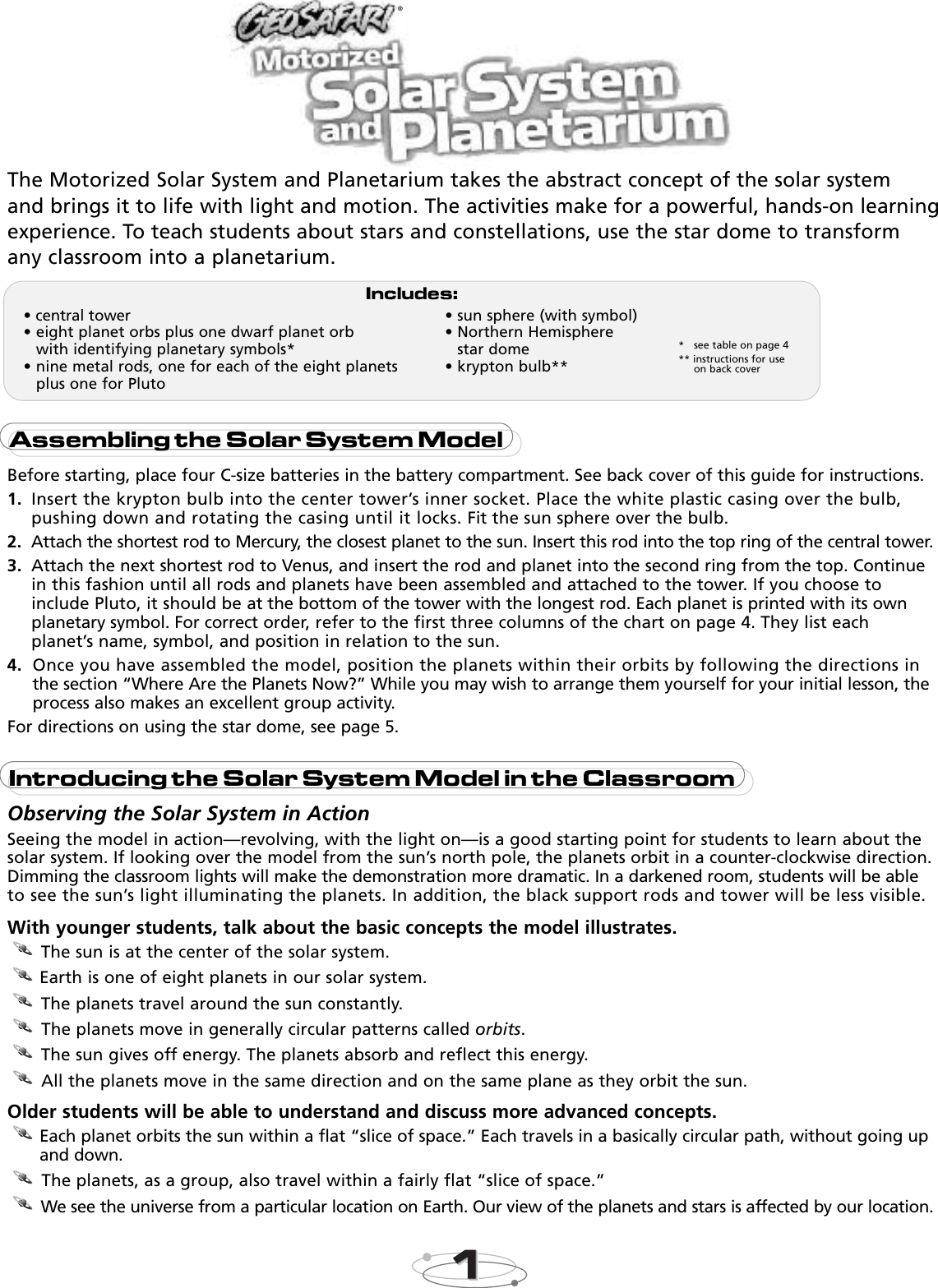 Page 2 of 8 - Educational-Insights Educational-Insights-Educational-Insights-Telescope-Ei-5237-Users-Manual- 5235 MSSysGuideRev2006  Educational-insights-educational-insights-telescope-ei-5237-users-manual