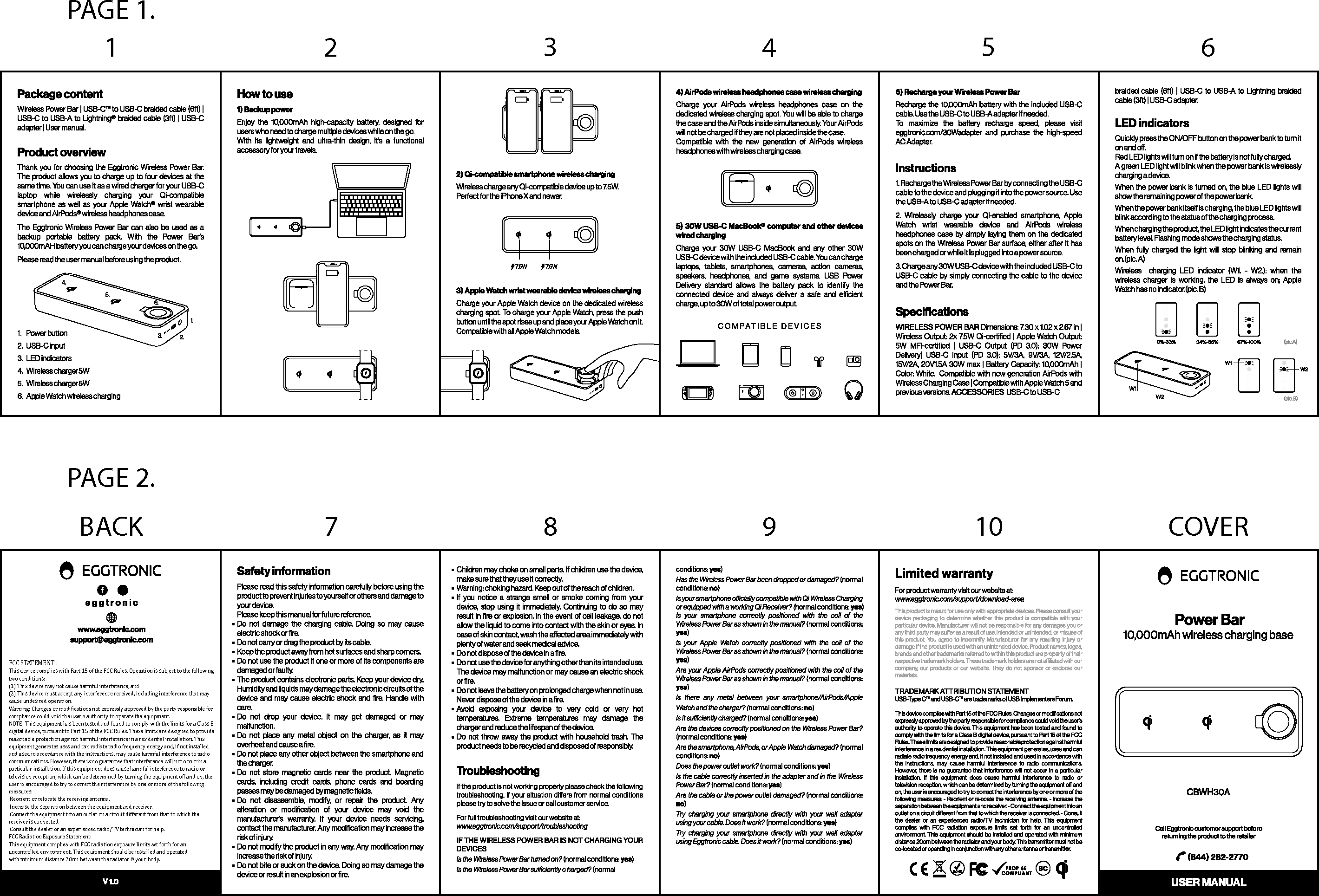 Eggtronic Engineering Spa CBWH30A Power Bar User Manual WX16