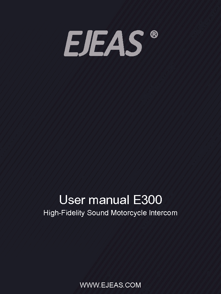 Ejeas Technology E300 Bluetooth Headset User Manual