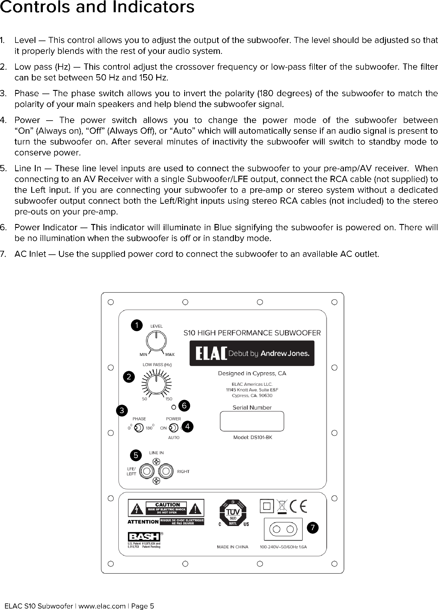 Page 5 of 10 - Elac Debut-S10-Owners-Manual-V2 User Manual