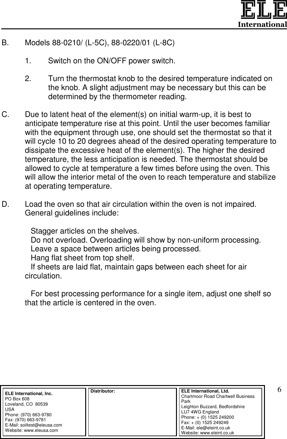 Page 6 of 9 - Ele Ele-88-0200-01-L-3C-4-Users-Manual 88-0200-01 To 88-0220-02 _L-3C-4 L-8C_ Cover1