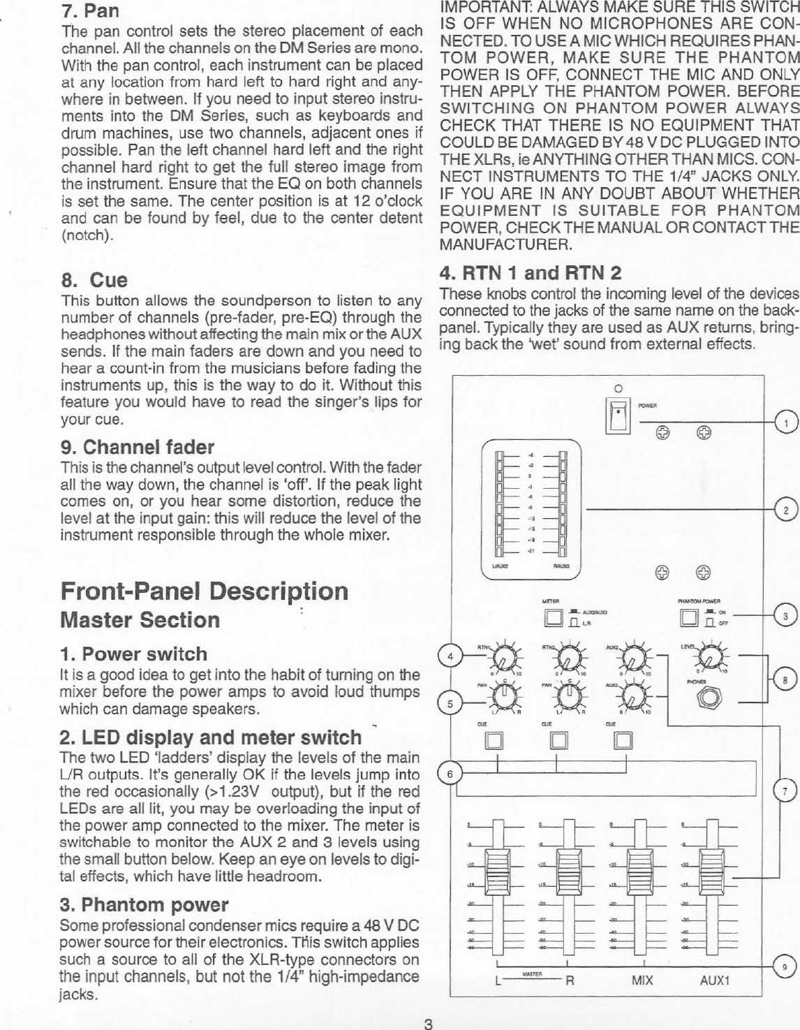 Electro Voice Dm Series Users Manual Service