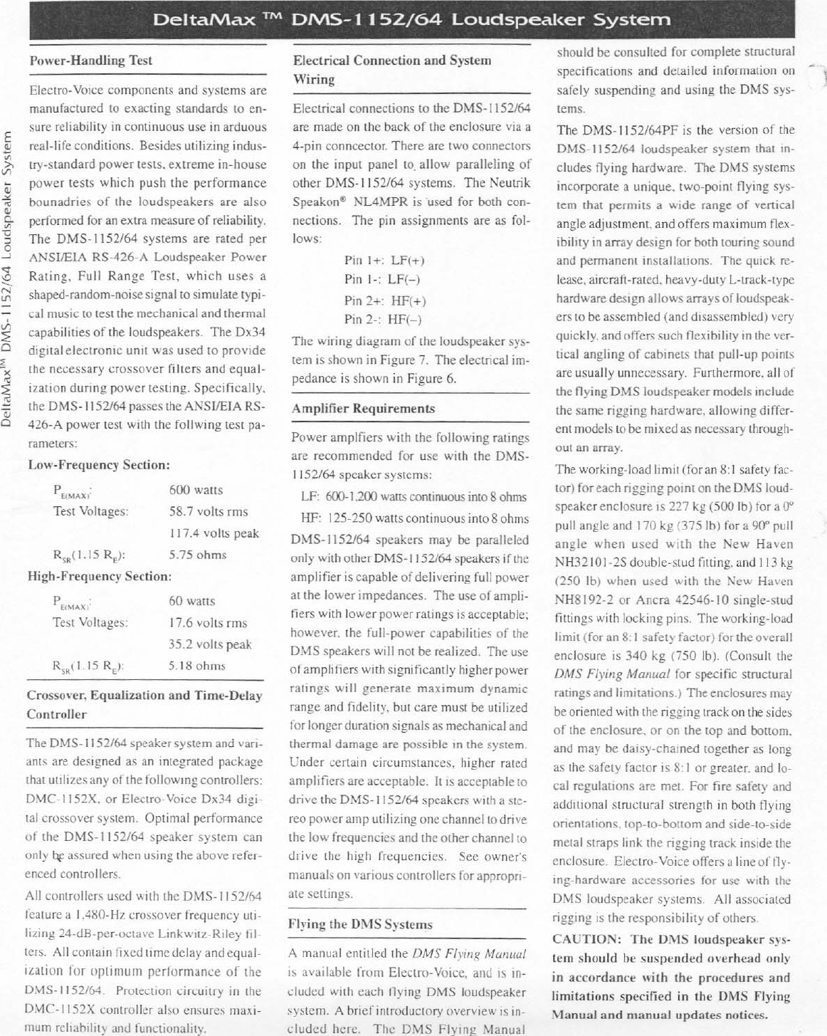 Page 2 of 7 - Electro-Voice Electro-Voice-Dms-1152-Series-Users-Manual- DMS-1152-64 EDS  Electro-voice-dms-1152-series-users-manual