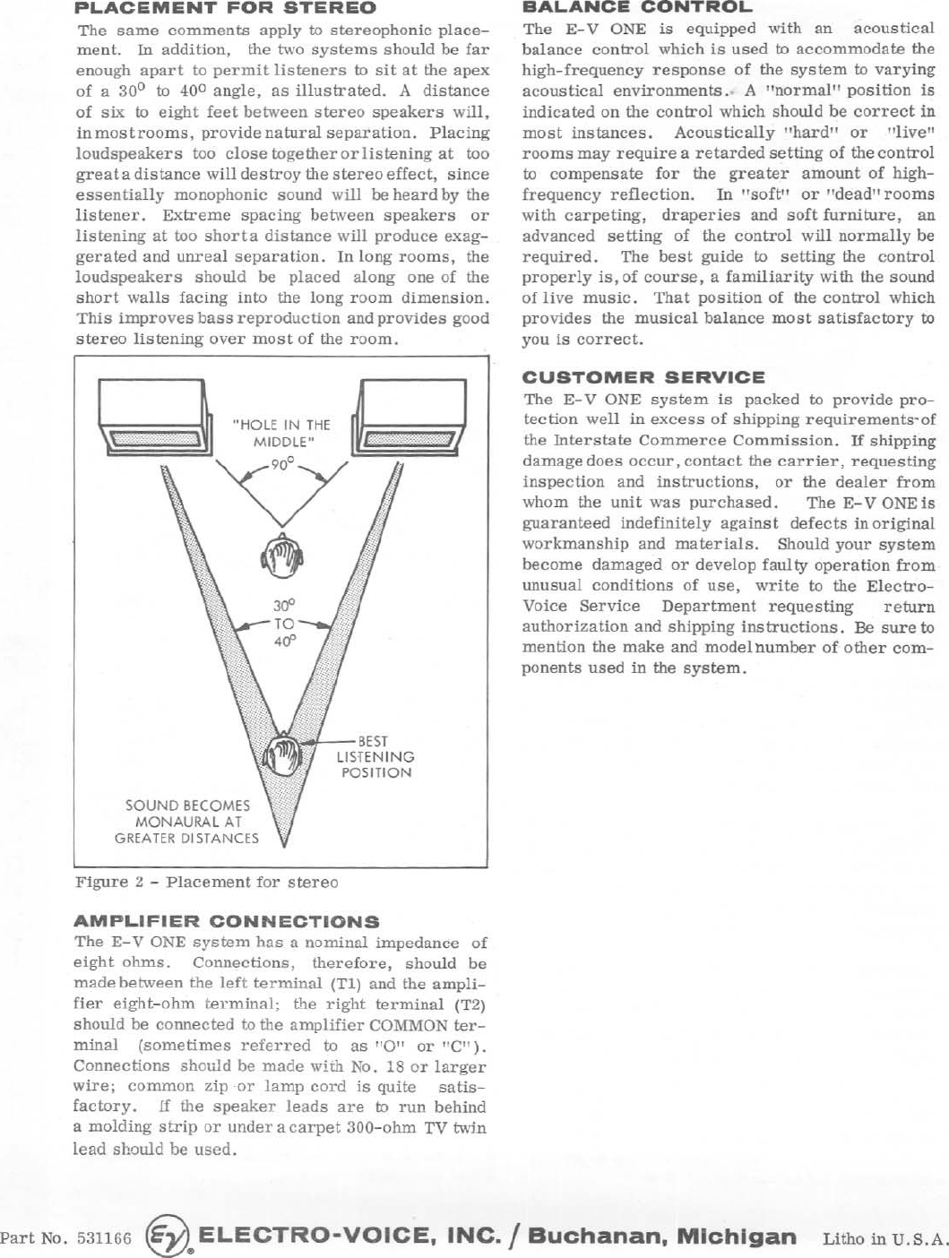 Page 2 of 2 - Electro-Voice Electro-Voice-E-V-One-Users-Manual- EV1 EDS  Electro-voice-e-v-one-users-manual