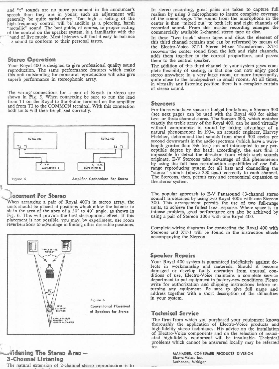 Page 3 of 4 - Electro-Voice Electro-Voice-Royal-400-Users-Manual- Royal 400 EDS  Electro-voice-royal-400-users-manual
