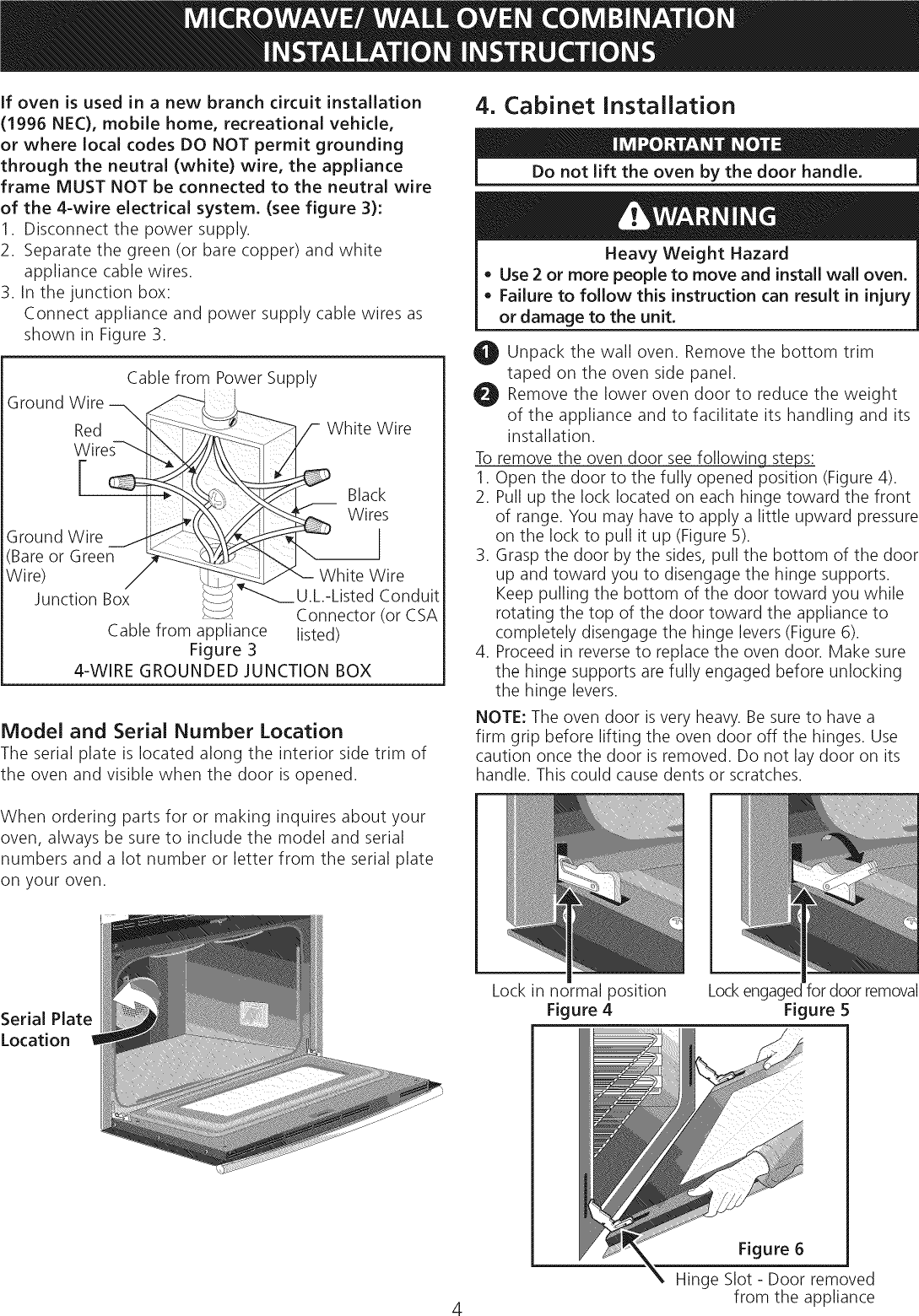 Page 4 of 8 - Electrolux E30MC75JPS3 User Manual  WALL OVEN-MICROWAVE COMBO - Manuals And Guides 1102508L