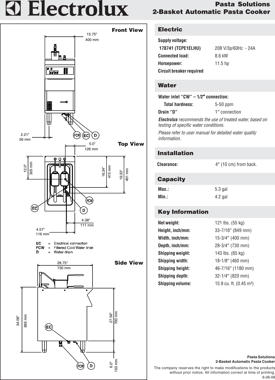 Page 2 of 2 - Electrolux Electrolux-178741-Users-Manual- 200375.pmd  Electrolux-178741-users-manual