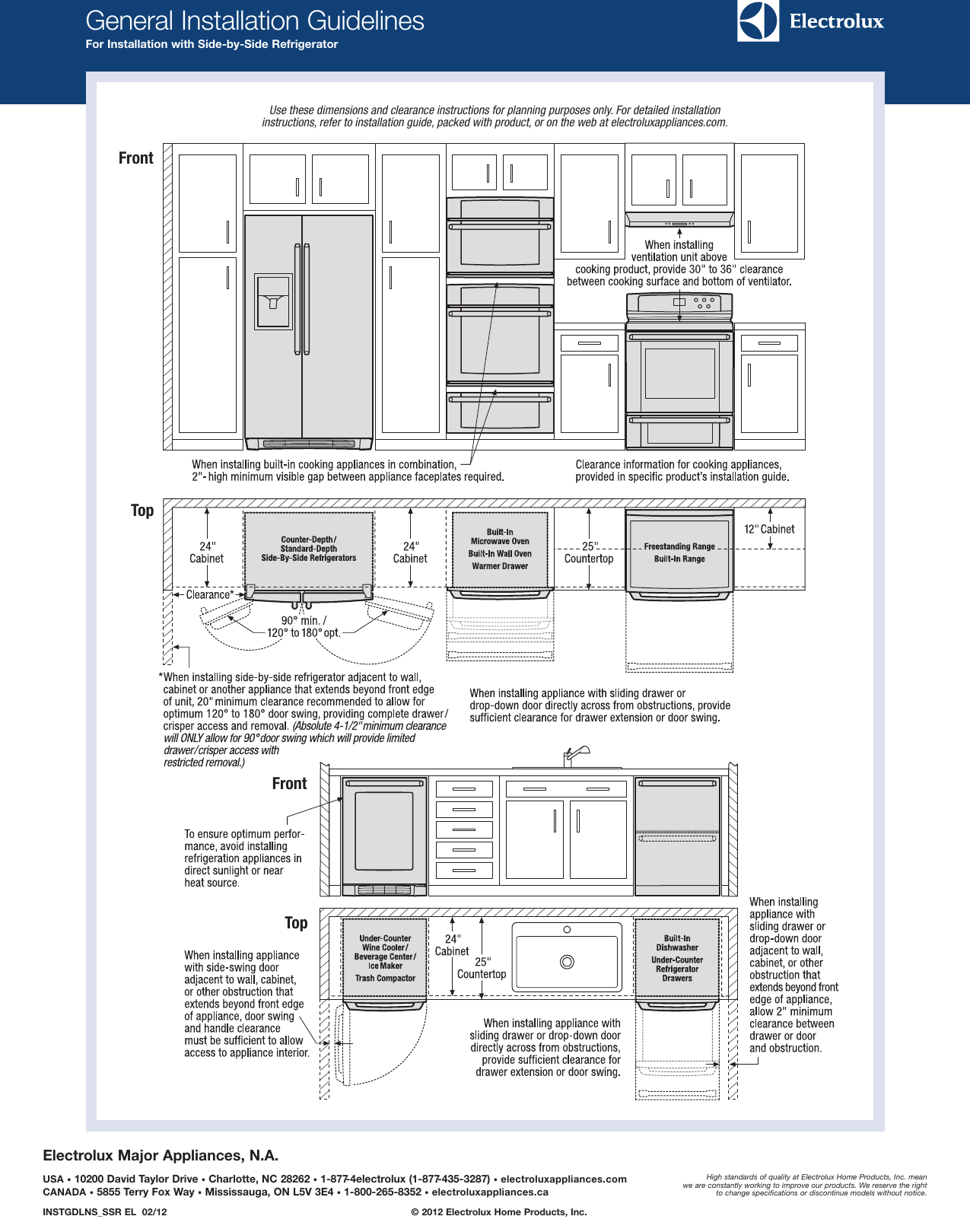 Page 4 of 6 - Electrolux Electrolux-24-Refrigerator-Drawers-Ei24Rd10Qs-Product-Specifications-Sheet-  Electrolux-24-refrigerator-drawers-ei24rd10qs-product-specifications-sheet