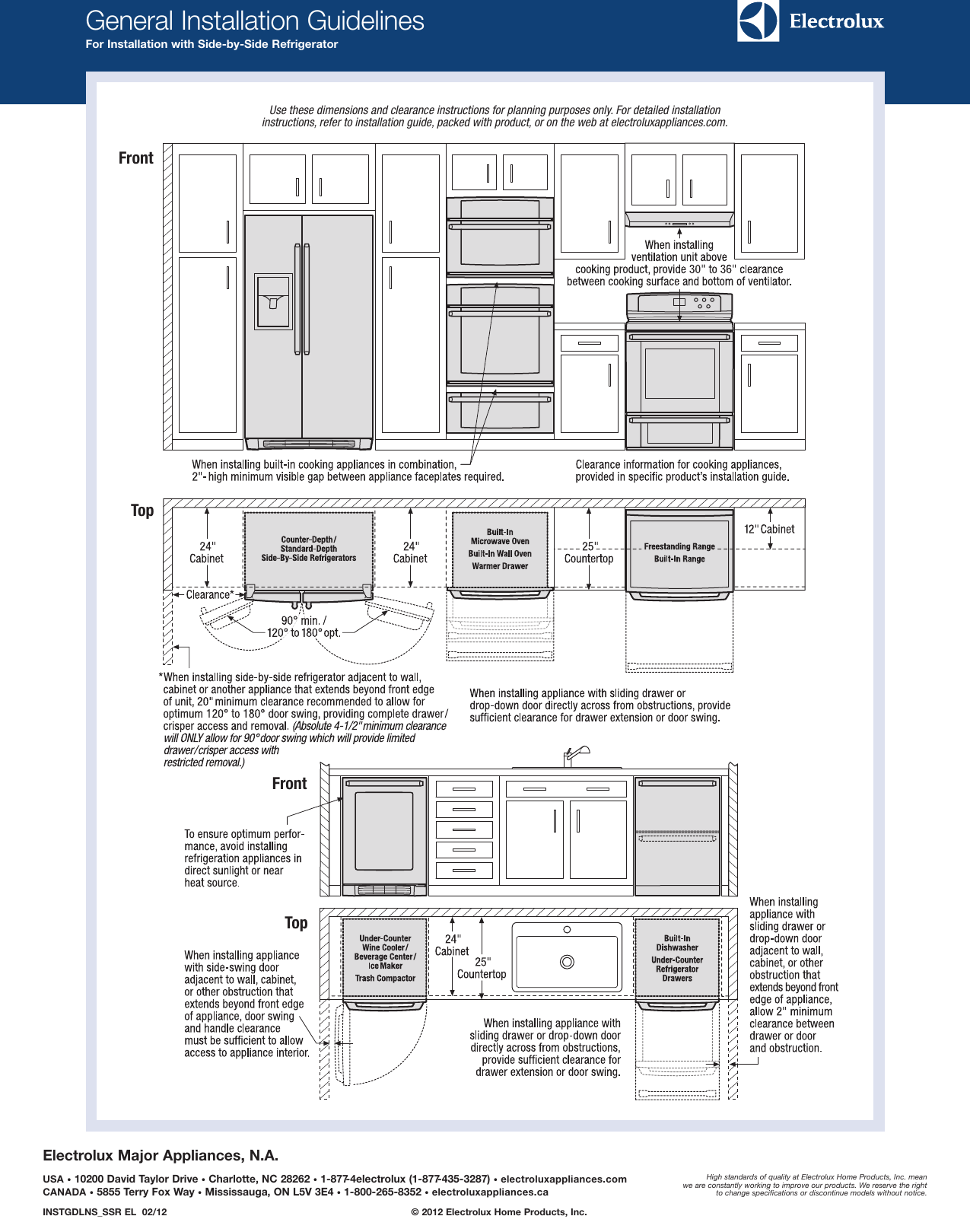 Page 4 of 6 - Electrolux Electrolux-24-Under-Counter-Wine-Cooler-With-Right-Door-Swing-Ei24Wc10Qs-Product-Specifications-Sheet-  Electrolux-24-under-counter-wine-cooler-with-right-door-swing-ei24wc10qs-product-specifications-sheet