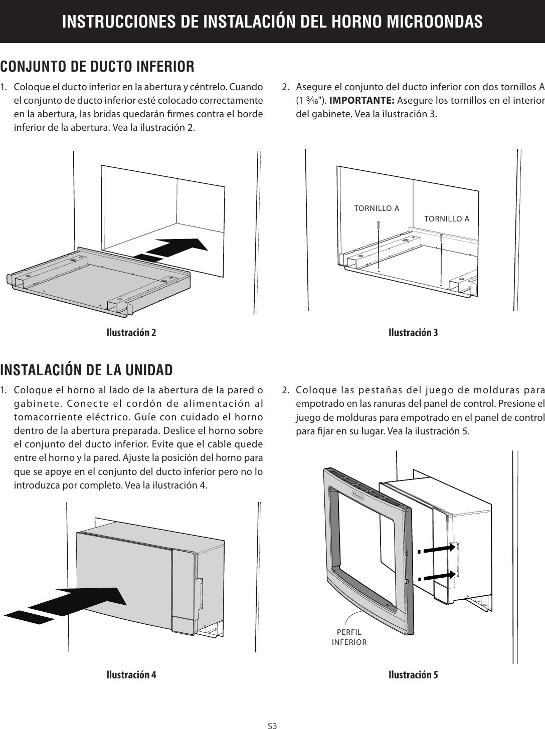 Electrolux 27 Built In Microwave Oven Ei24Mo45Ibei27Mo45Tb Installation