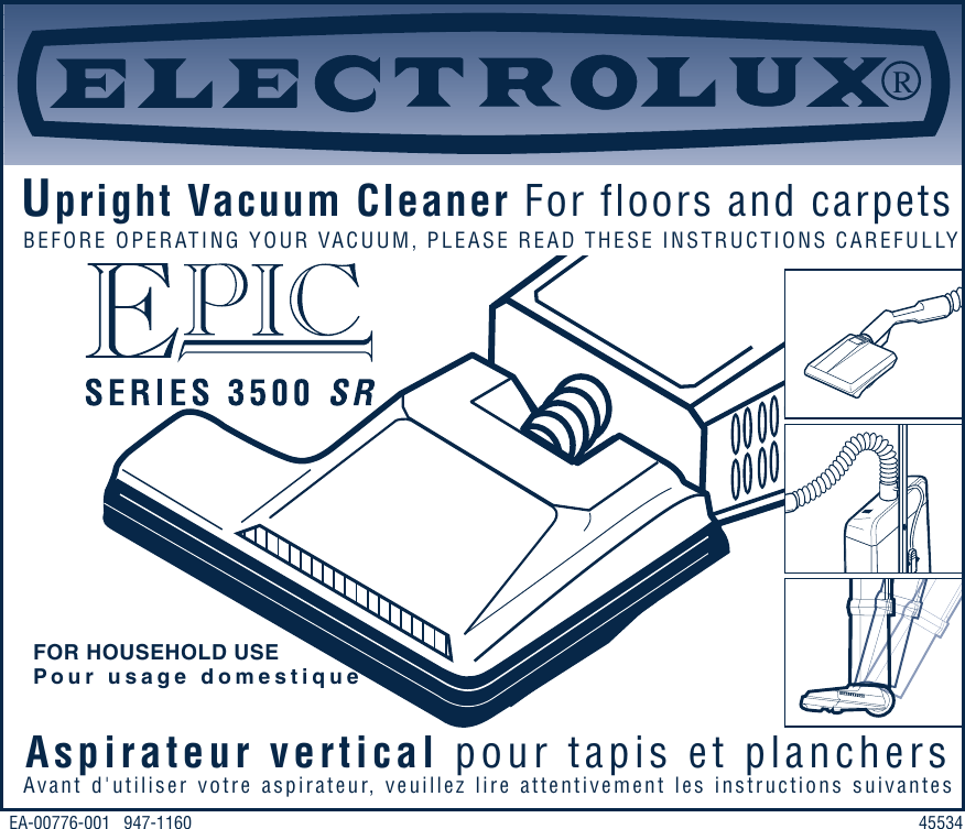 Electrolux 3500 Sr Series Owners Manual ManualsLib Makes It Easy To