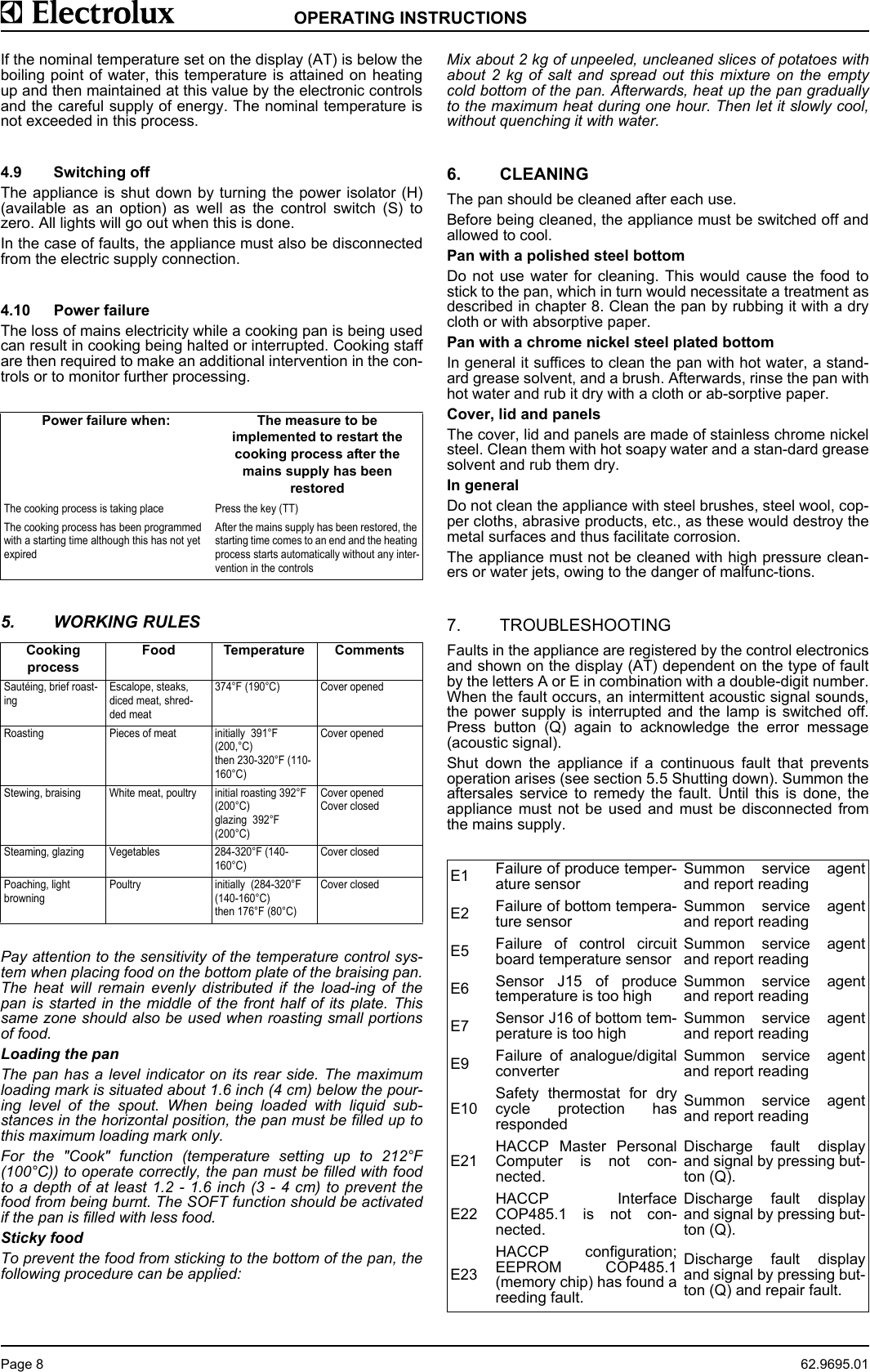 Page 10 of 11 - Electrolux Electrolux-583398-Users-Manual- 62-9695.01  Electrolux-583398-users-manual