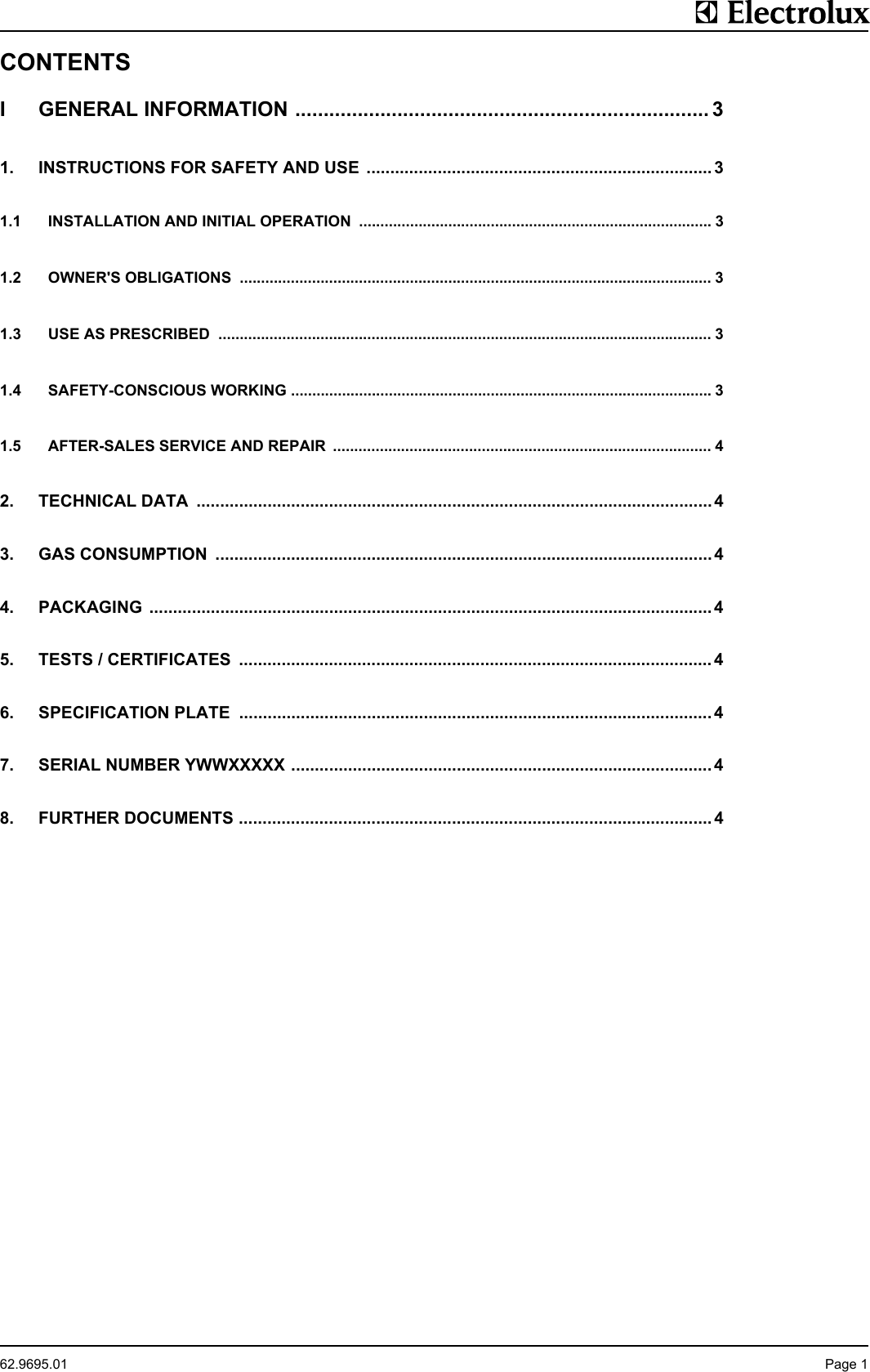 Page 3 of 11 - Electrolux Electrolux-583398-Users-Manual- 62-9695.01  Electrolux-583398-users-manual