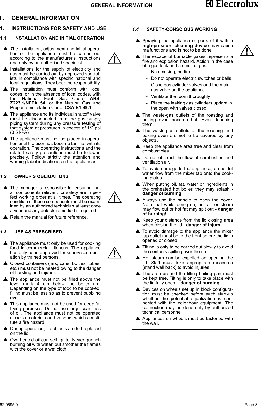 Page 5 of 11 - Electrolux Electrolux-583398-Users-Manual- 62-9695.01  Electrolux-583398-users-manual