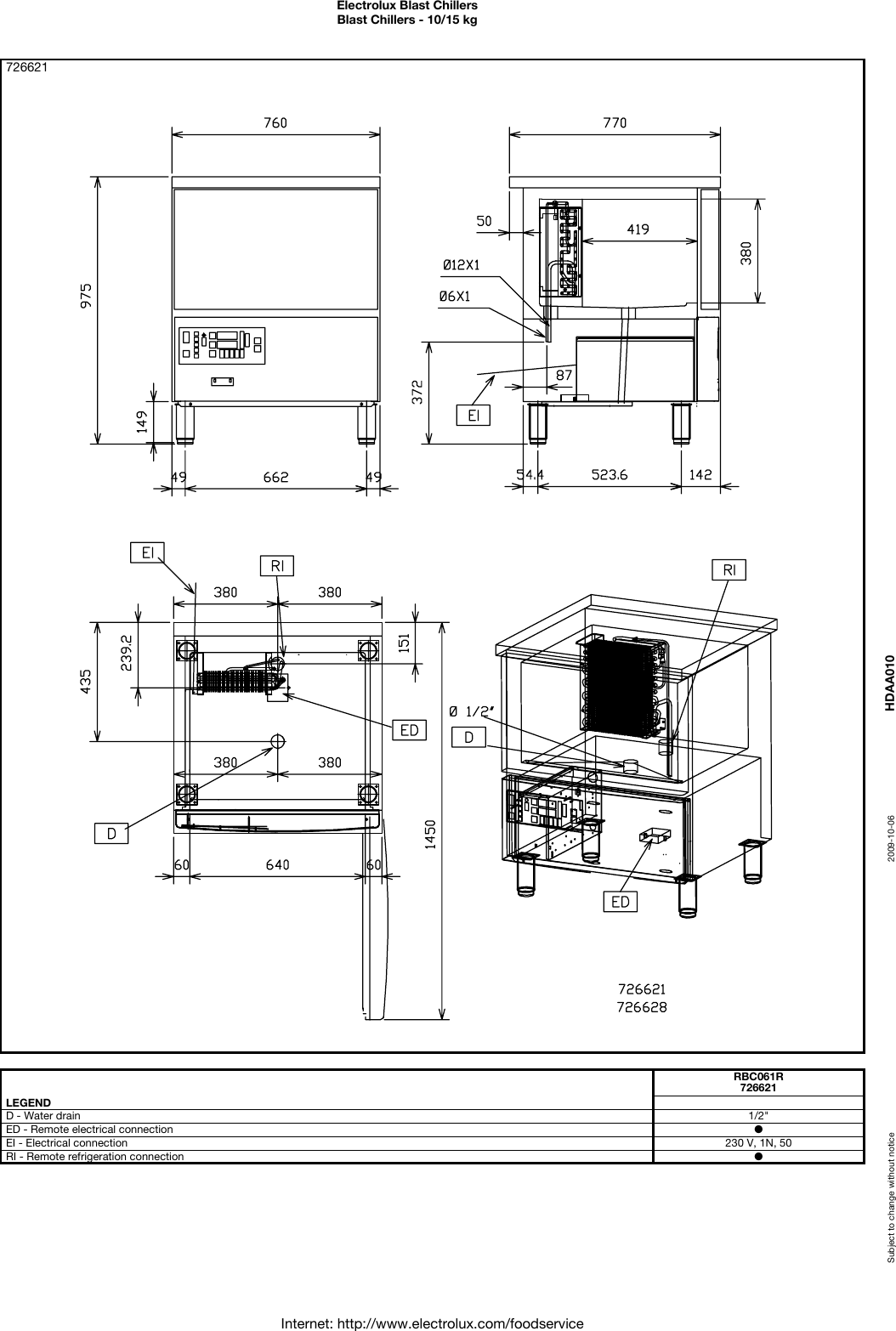 Page 5 of 5 - Electrolux Electrolux-726620-Users-Manual- Blast Chillers  Electrolux-726620-users-manual