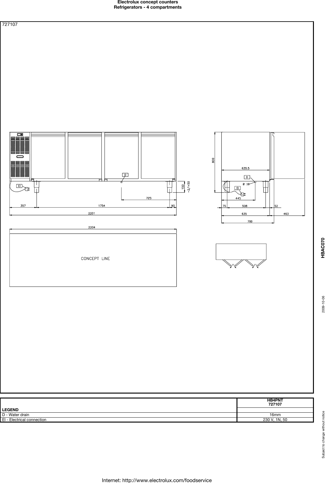 Page 4 of 4 - Electrolux Electrolux-727107-Users-Manual- Concept Counters  Electrolux-727107-users-manual