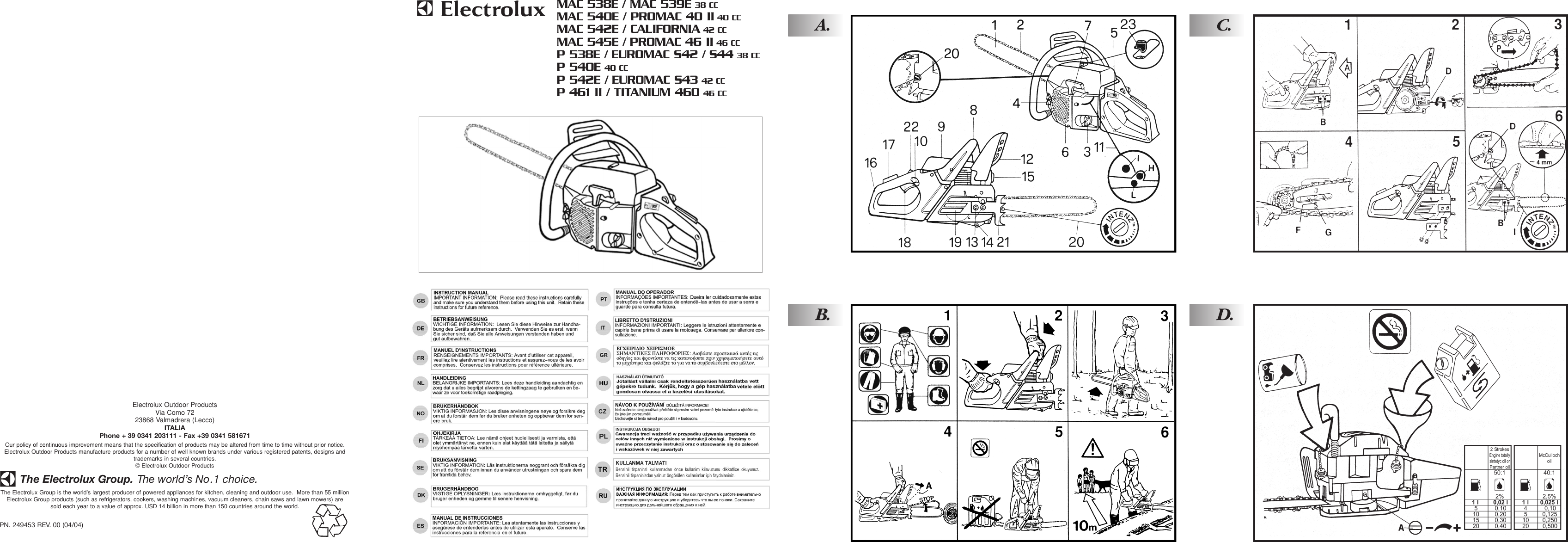 ... Array - electrolux 95390011700 users manual om mcculloch euromac s42 rh  usermanual wiki