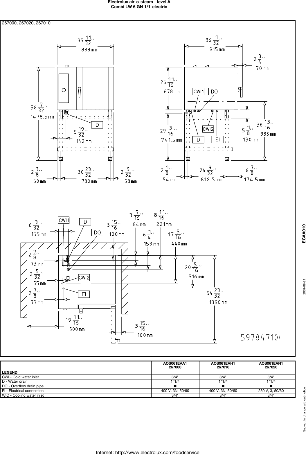 Page 4 of 4 - Electrolux Electrolux-Air-O-Steam-267000-Users-Manual- Air-o-steam - Level A  Electrolux-air-o-steam-267000-users-manual