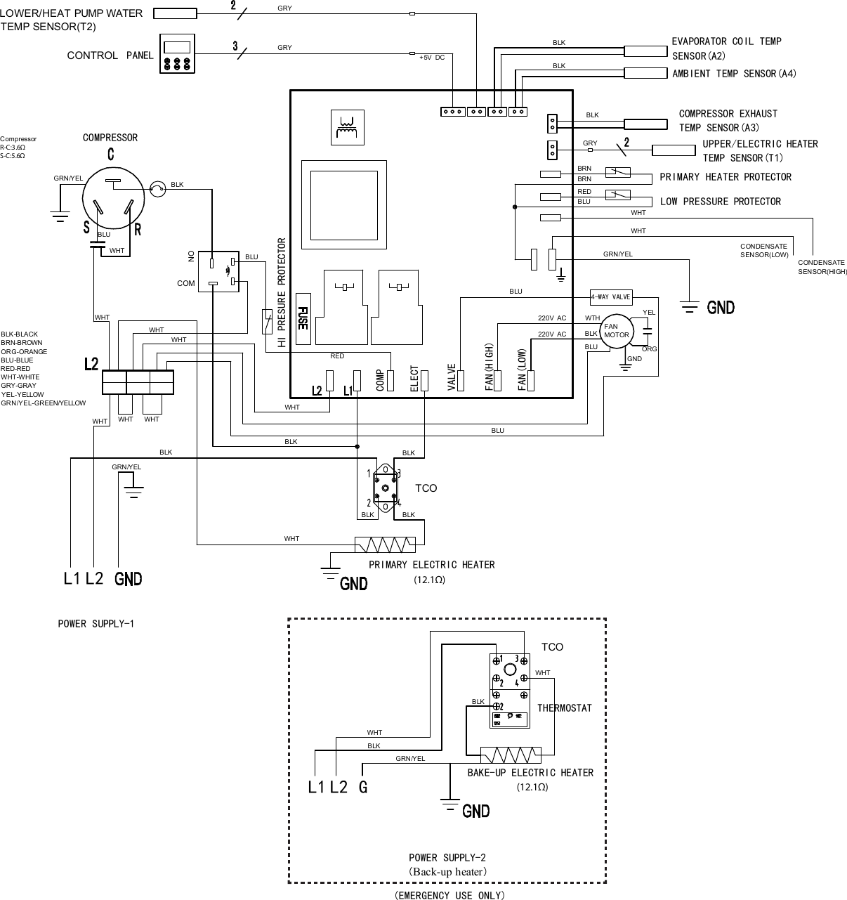 Electrolux Electric Hybrid Heat Pump Water Heater Ee66wp30ps Wiring Diagram Scheme