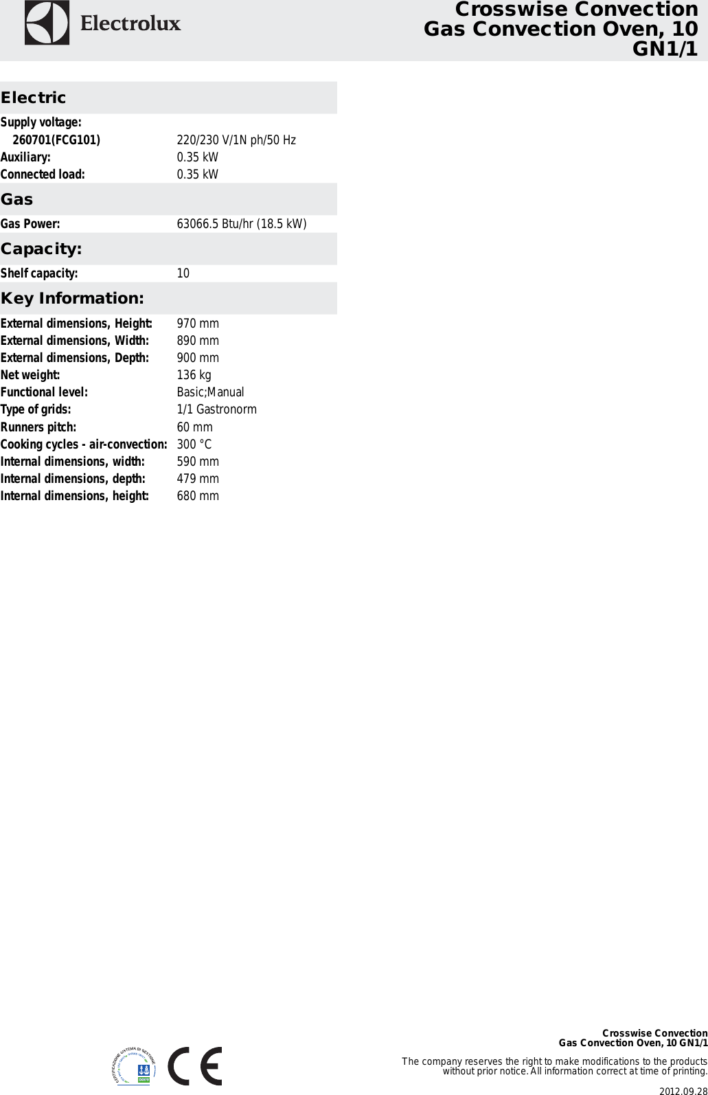 Page 3 of 4 - Electrolux Electrolux-Electrolux-Oven-260701-Fcg101-Users-Manual-  Electrolux-electrolux-oven-260701-fcg101-users-manual