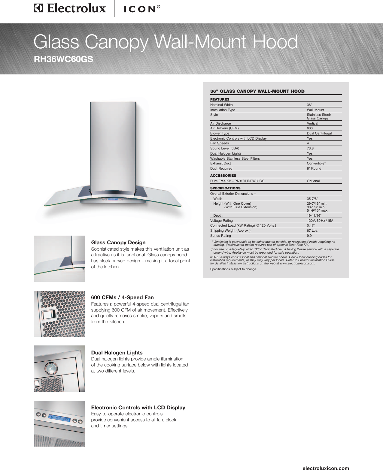 Page 1 of 2 - Electrolux Electrolux-Icon-Rhdfw60Gs-Users-Manual- 47846-3_EMA_ICON_Ventilation, -12 @ Normalize  Electrolux-icon-rhdfw60gs-users-manual