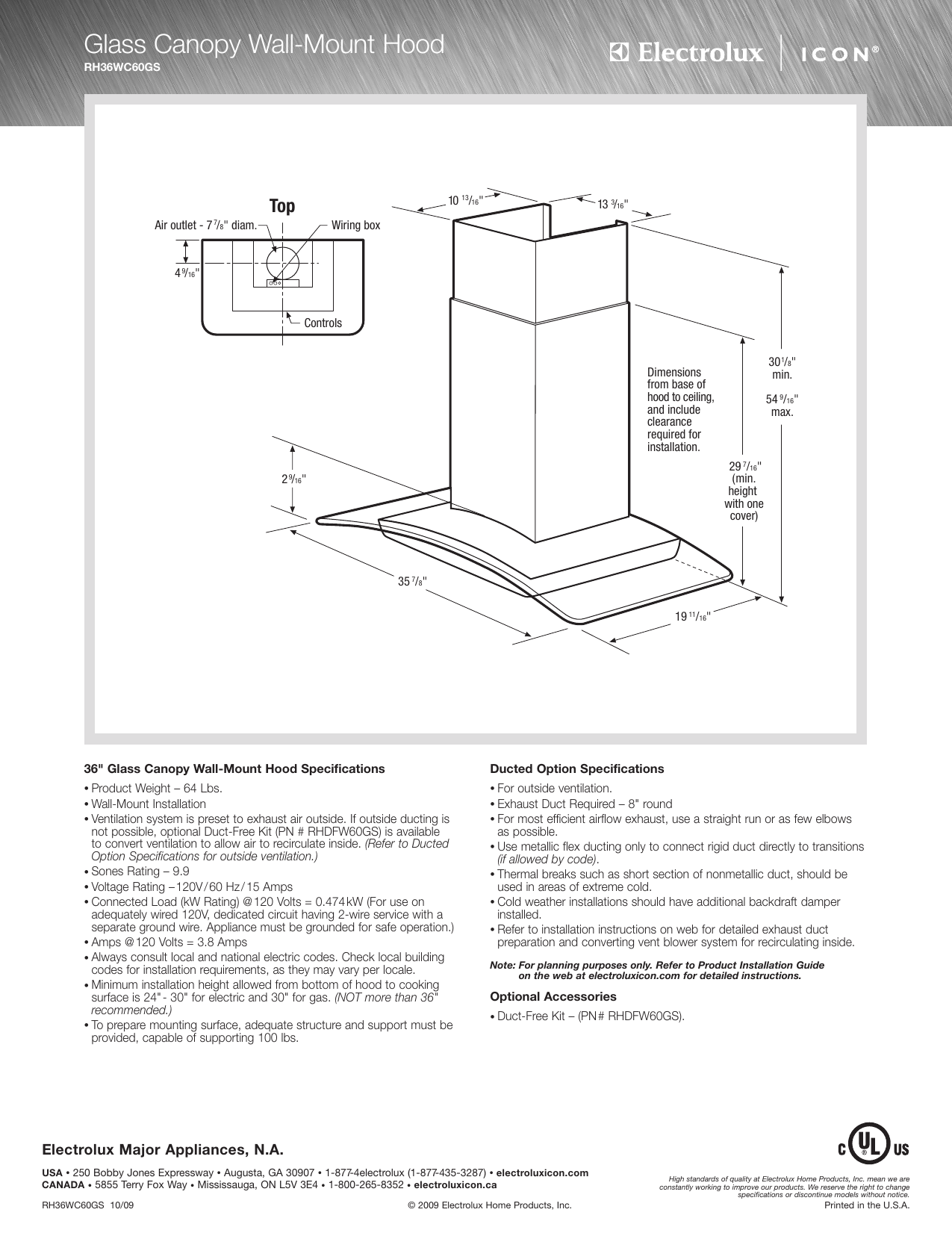 Page 2 of 2 - Electrolux Electrolux-Icon-Rhdfw60Gs-Users-Manual- 47846-3_EMA_ICON_Ventilation, -12 @ Normalize  Electrolux-icon-rhdfw60gs-users-manual