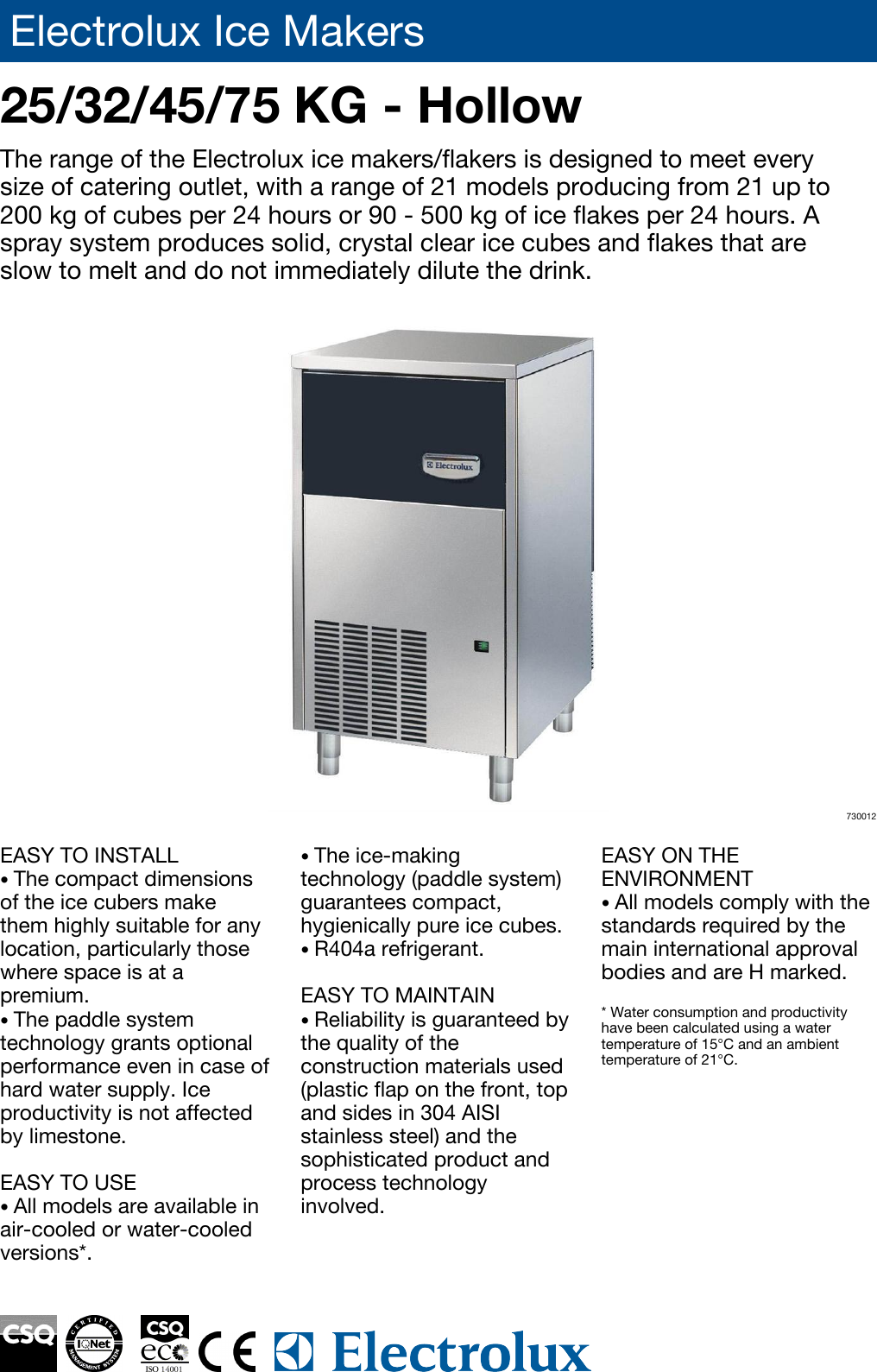 Electrolux Imf28A Users Manual Ice Makers