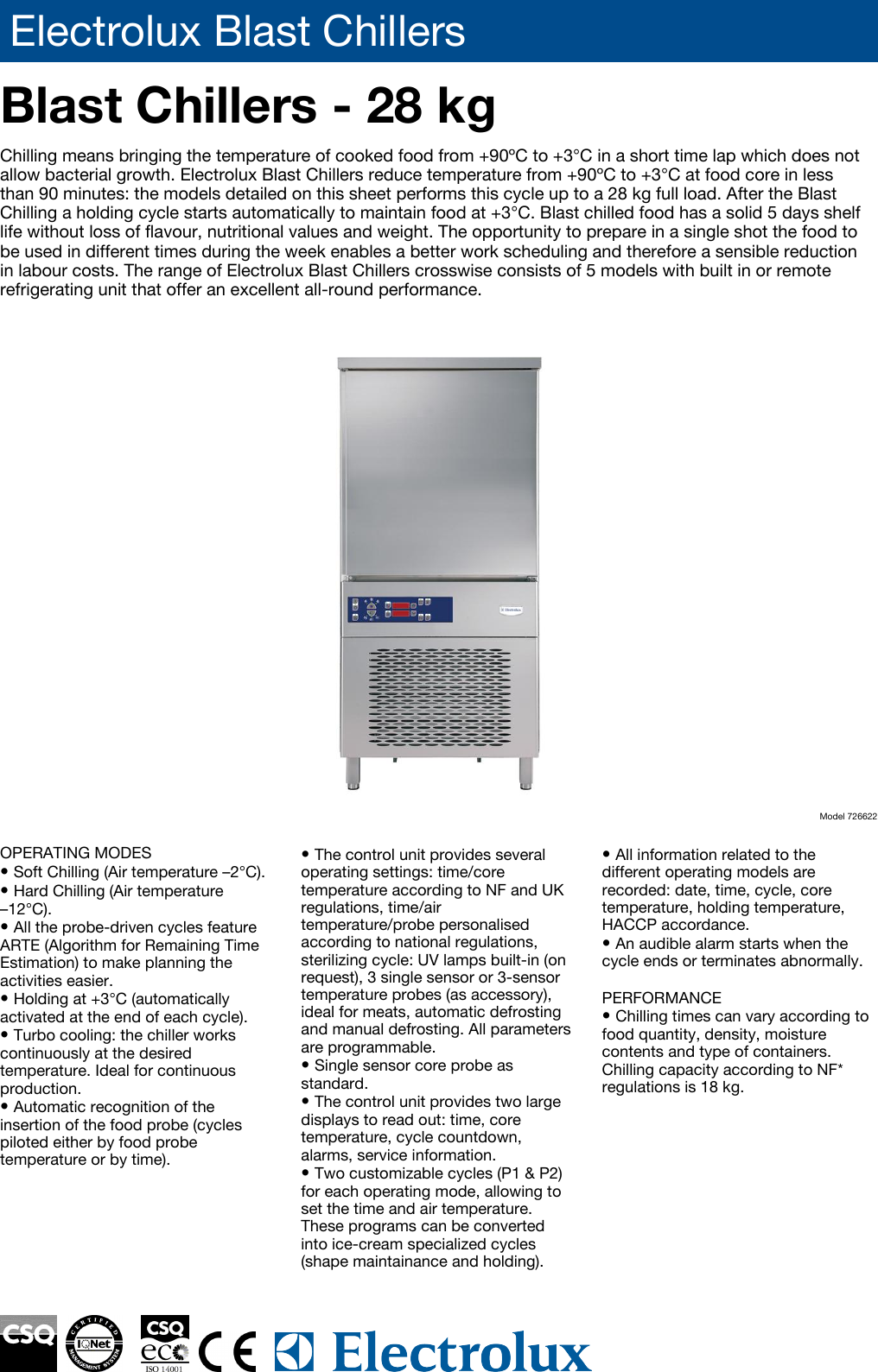 Page 1 of 4 - Electrolux Electrolux-Rbc101-Users-Manual- Blast Chillers  Electrolux-rbc101-users-manual